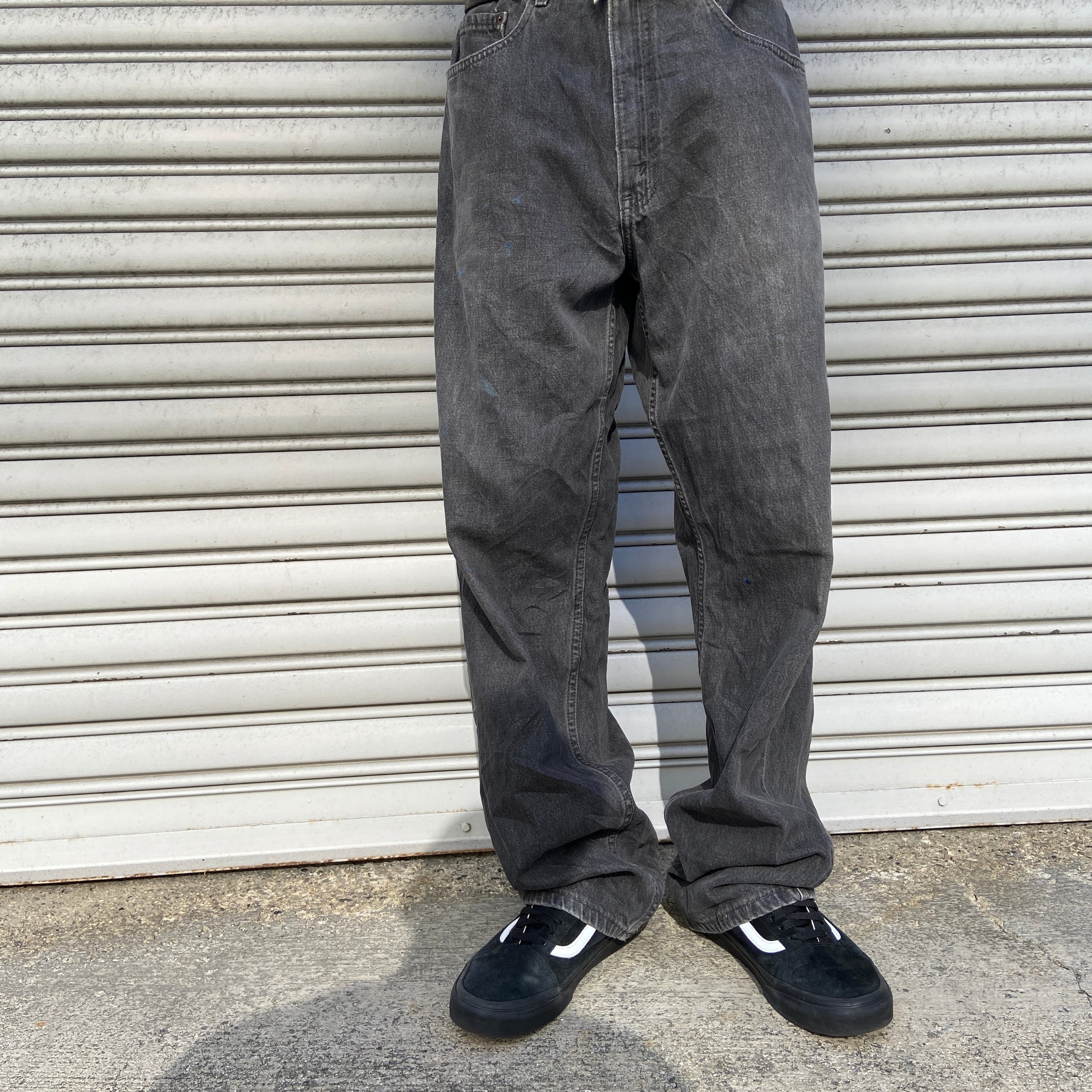 00s Levi's 569 ブラックデニムパンツ ストレート W33 メキシコ | 古着