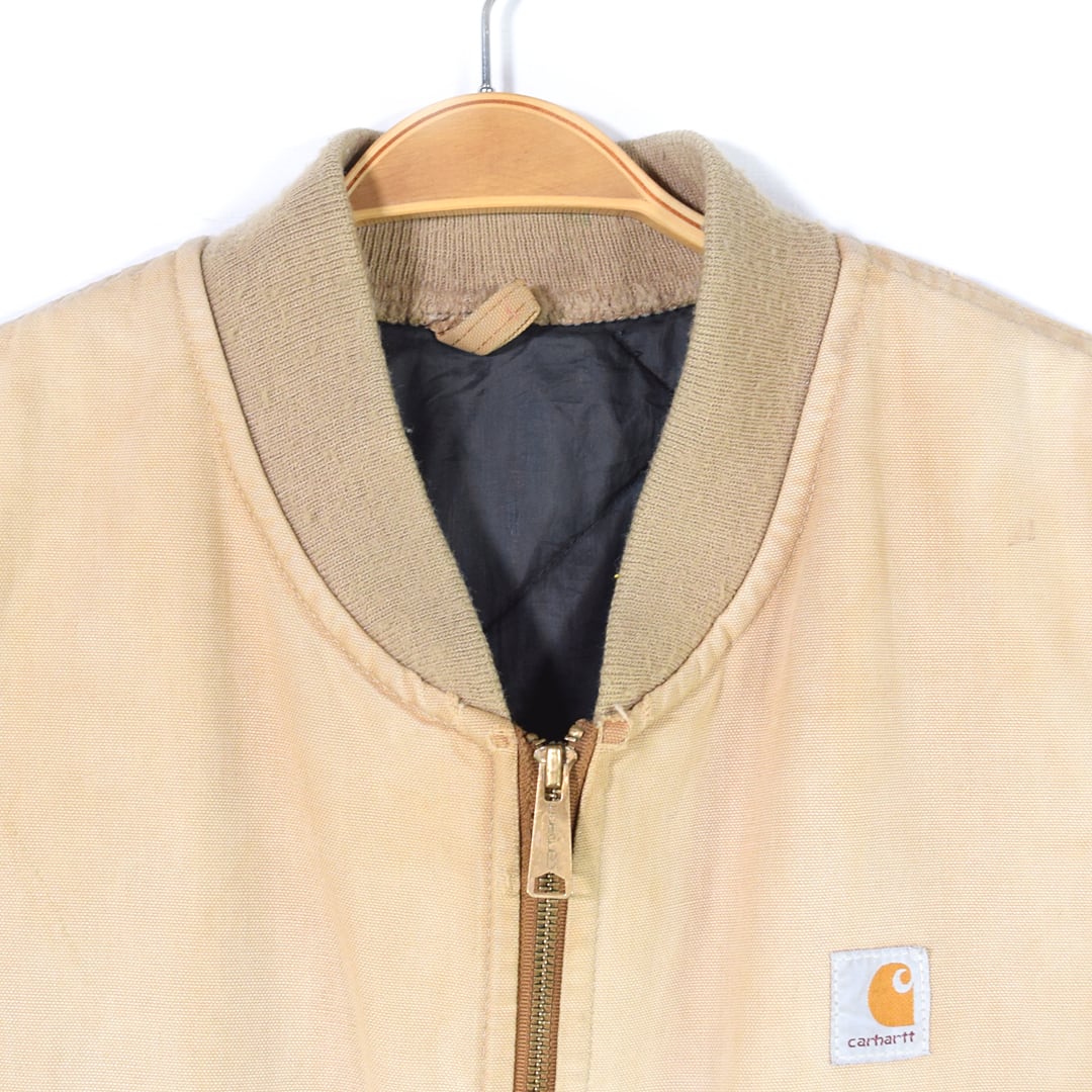 90s カーハート USA製 ヴィンテージ ダックベスト ベージュ フェード