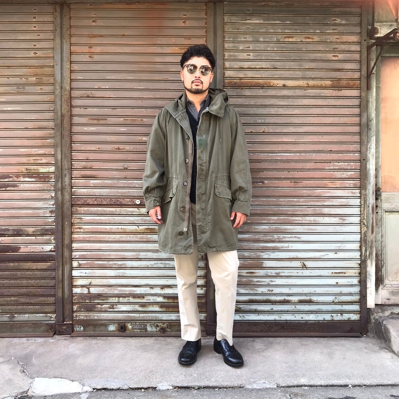 70s フランス軍 実物 M-64 ヴィンテージ フィールドパーカー 92C