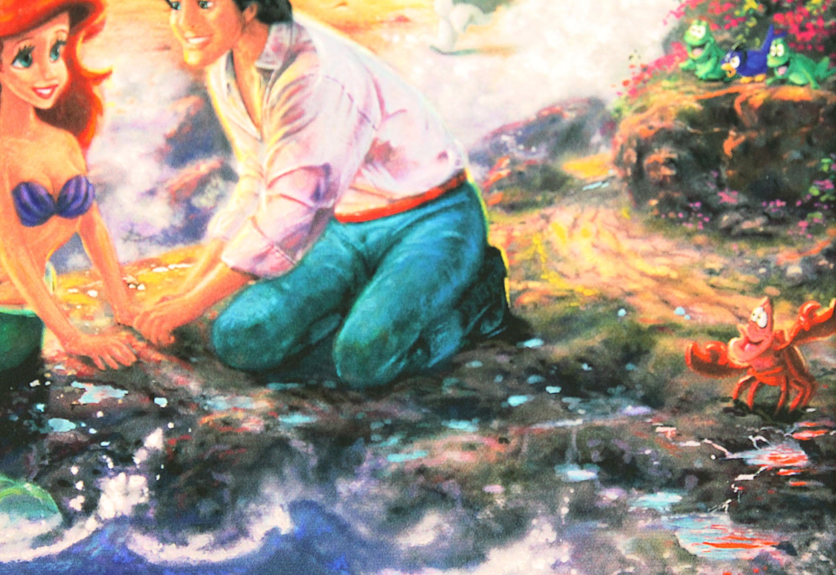 ディズニー絵画 トーマス キンケード リトル マーメイド ポスター 正規