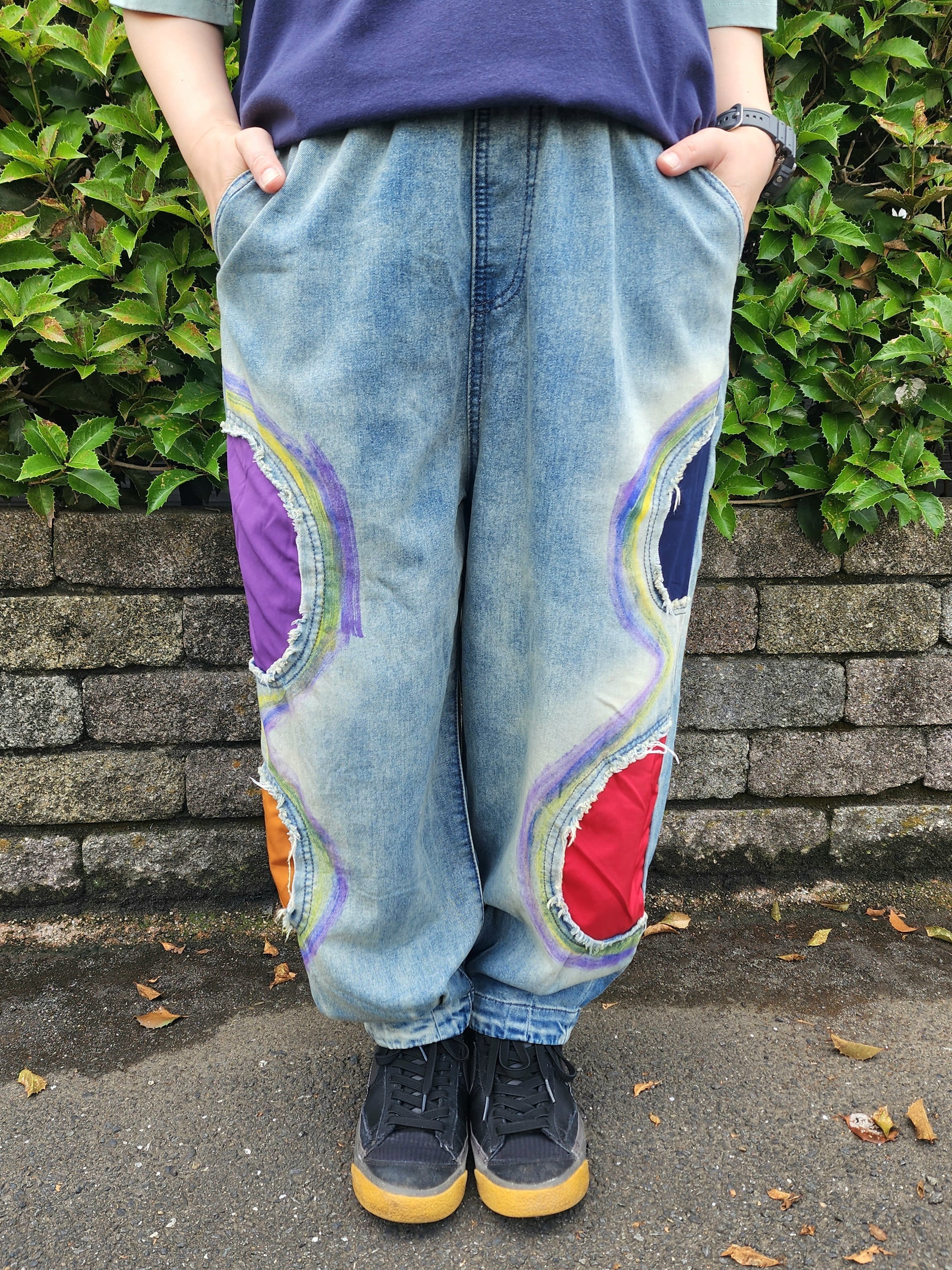 カラフルパッチワークデニムパンツ | ワンダフル商会