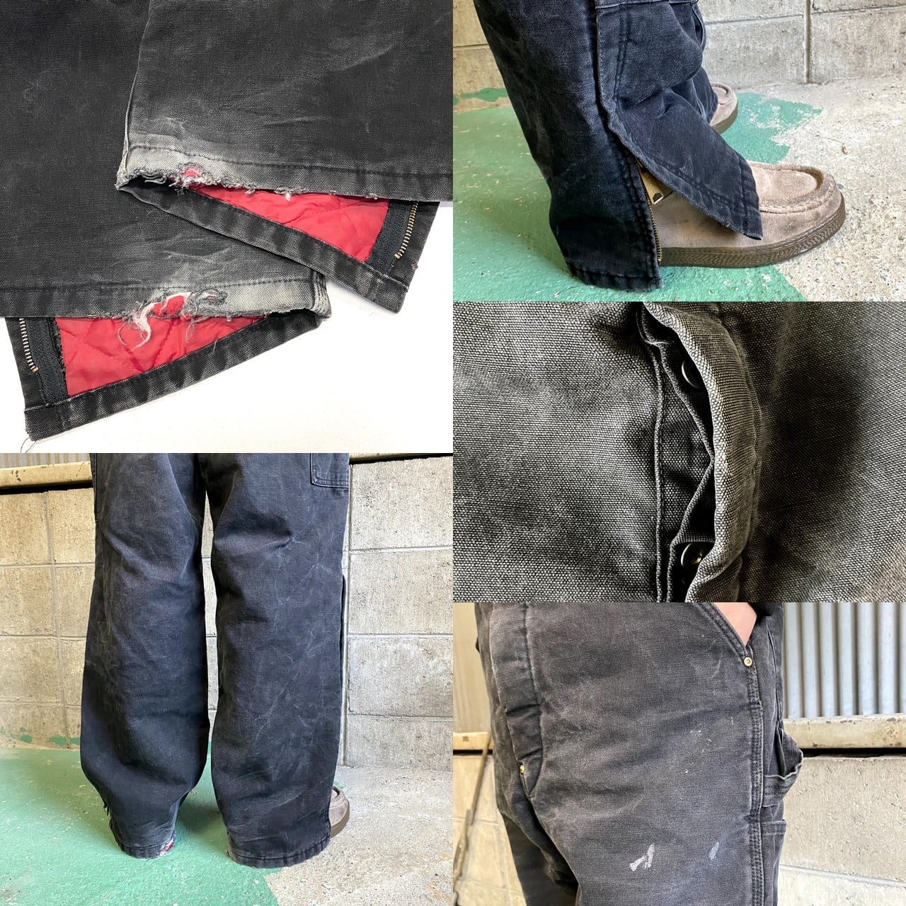 Carhartt カーハート ダック地 オーバーオール ダブルニー メンズW39