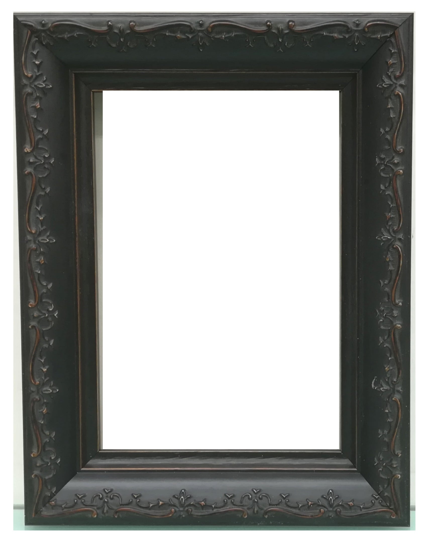 額縁アンティークおしゃれフレームブラックB-10174額縁寸法152mm
