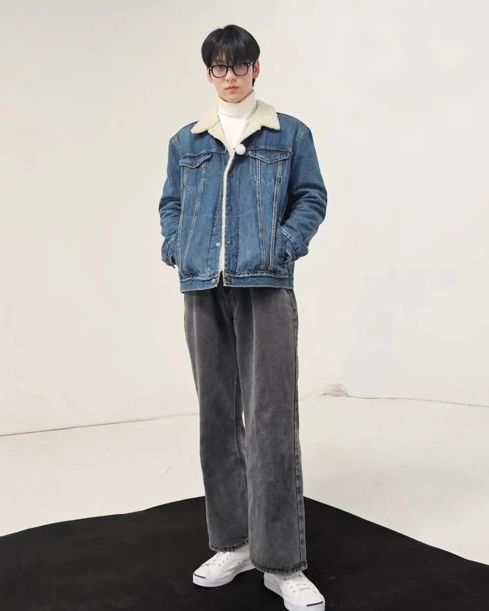 再入庫！☆TXT スビン 着用！！【BLUE ELEPHANT】BRANDON-N2 black