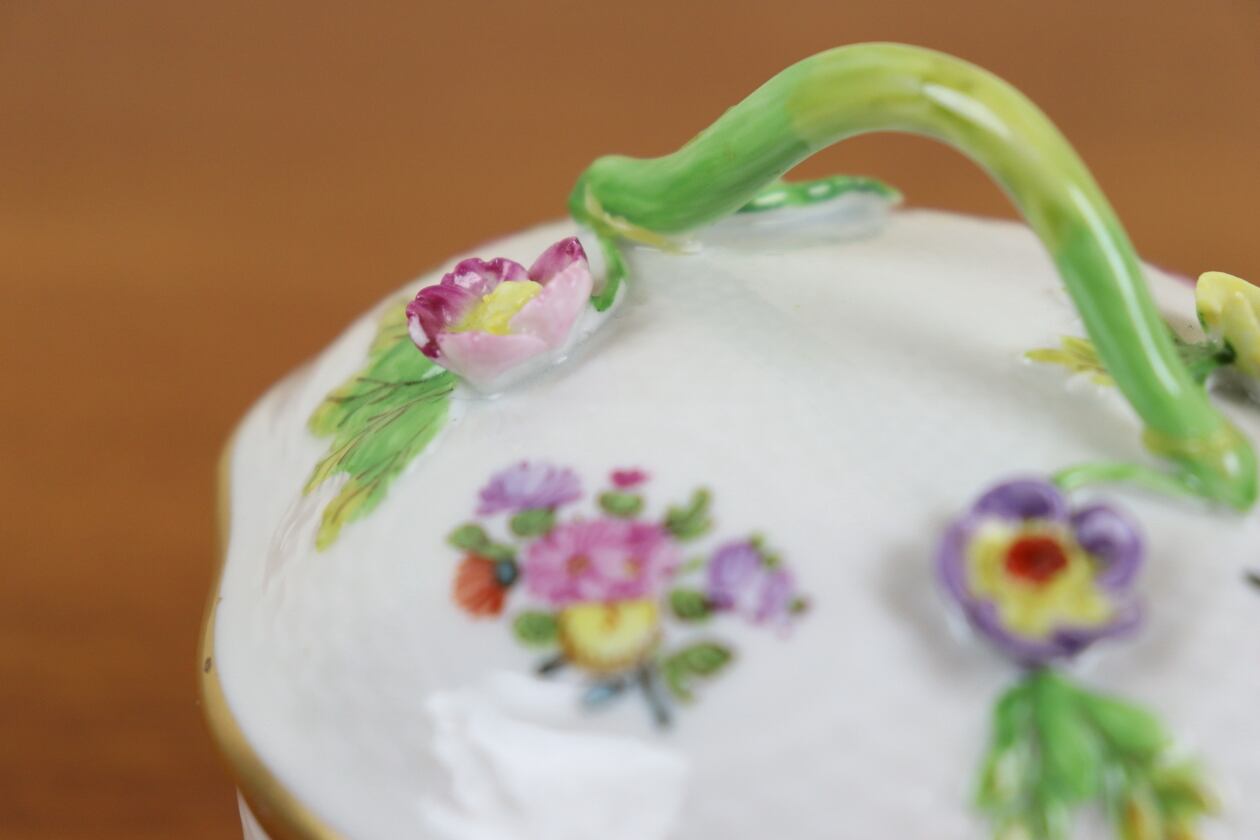 ドレスデン ドイツ キャンディポット 小物入れ アンティーク ハンド