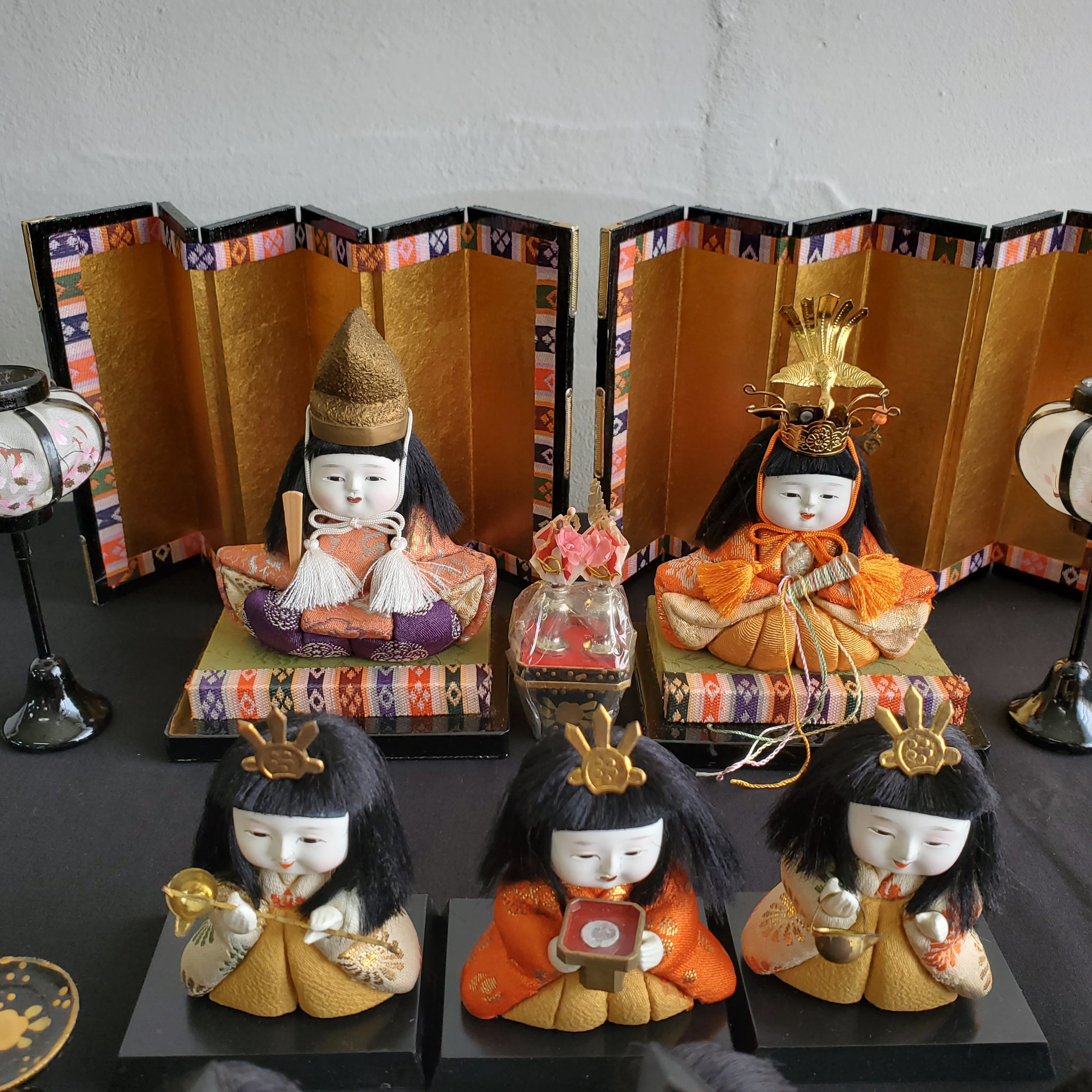 雛人形 木目込みひな人形 15体 平安一甫作 昭和中期 | アンティーク