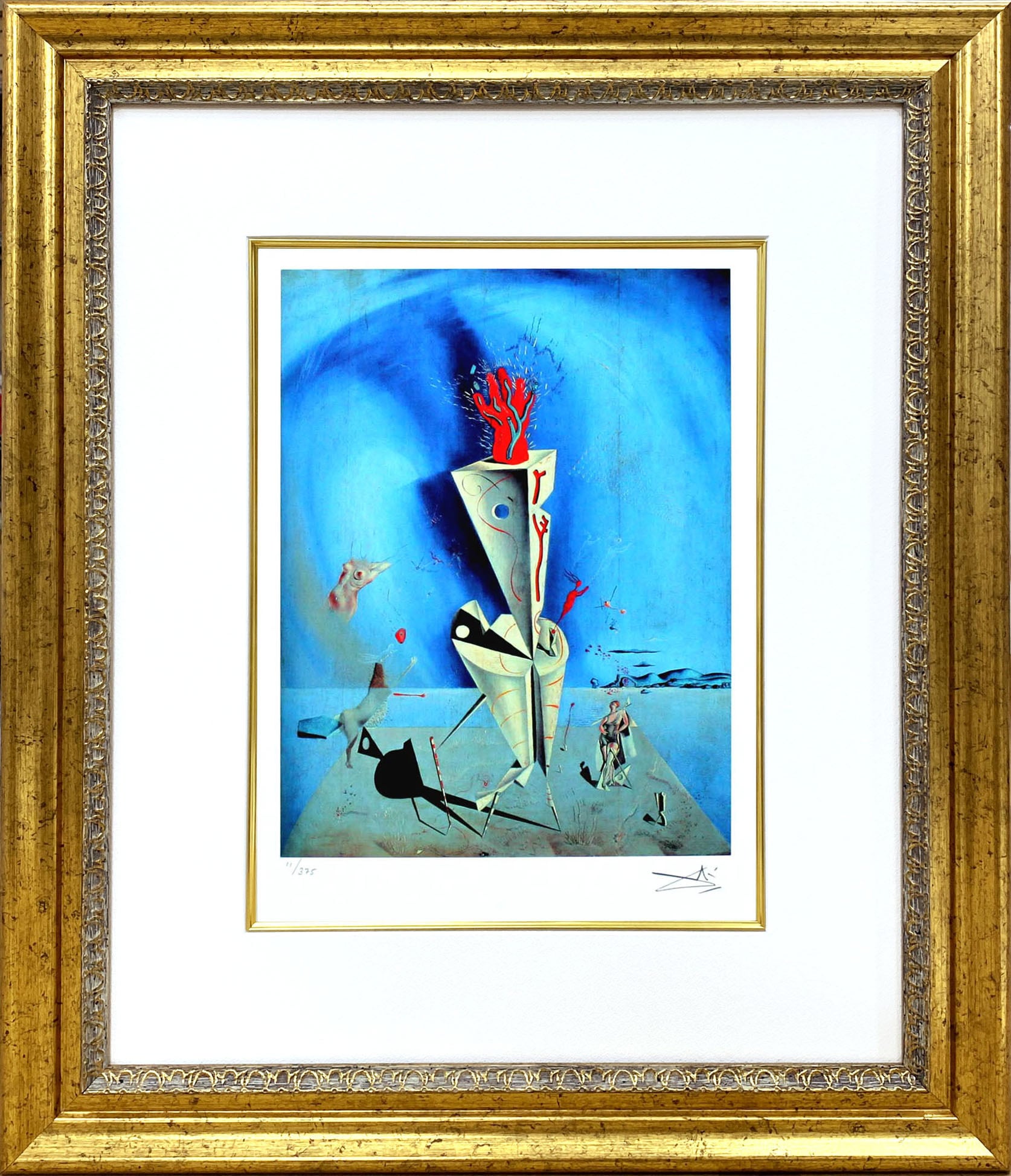 サルバドール・ダリ ファイアー ファイアー ファイアー 180 /250手書き