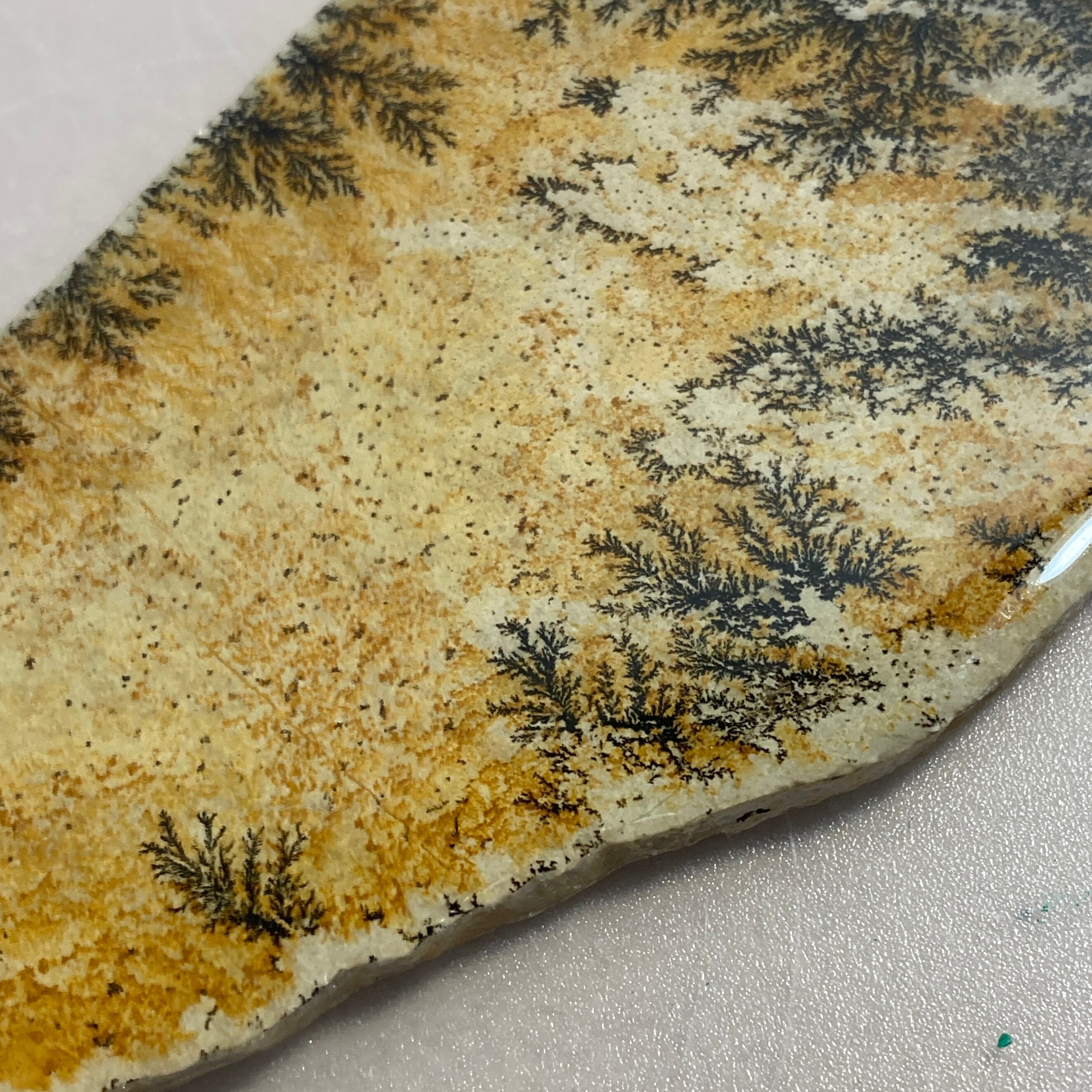 デンドライト 49 樹枝状結晶 忍石 プレート | Hanamomo-stone