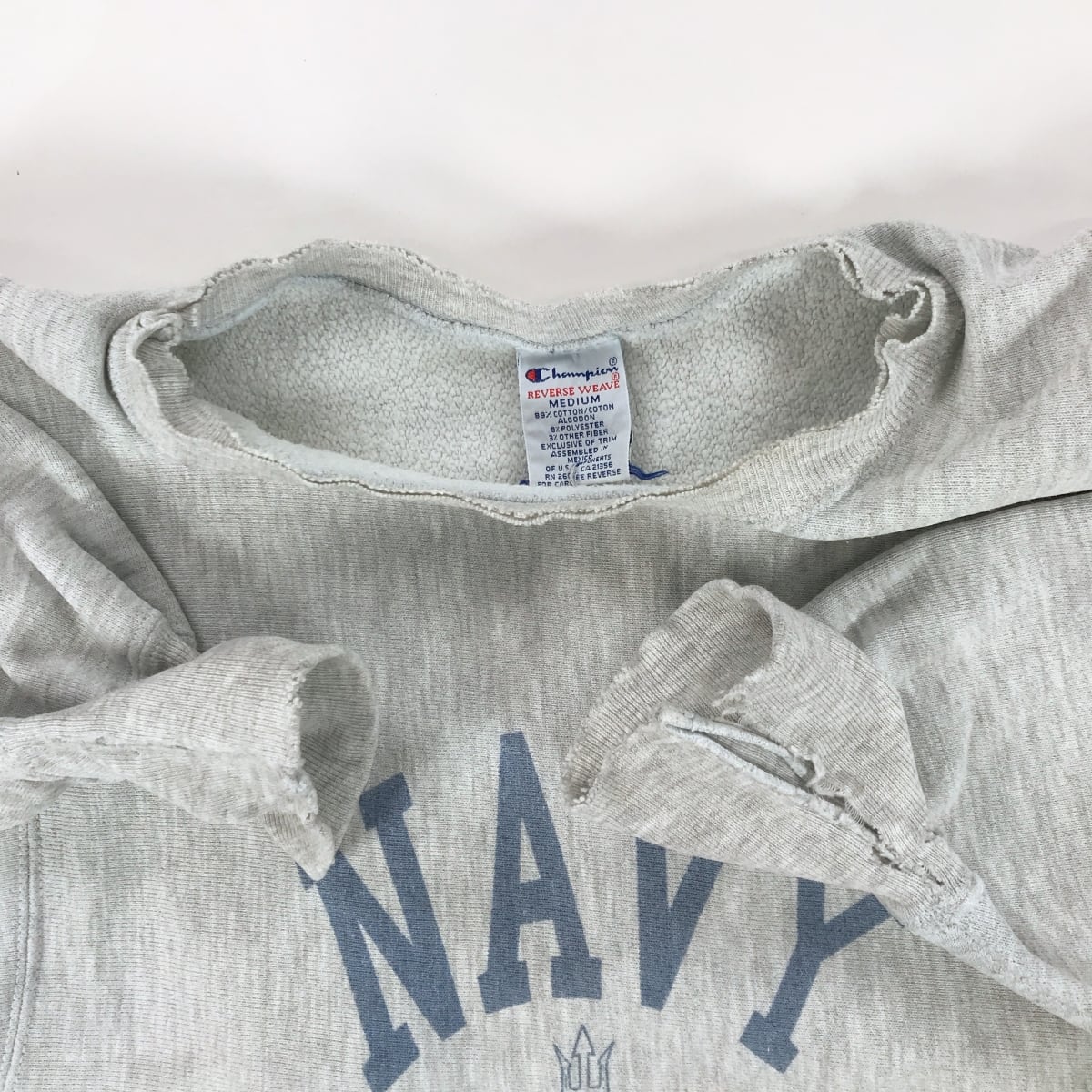 CHAMPION チャンピオン 90年代 刺繍 タグ リバースウィーブ NAVY 海軍