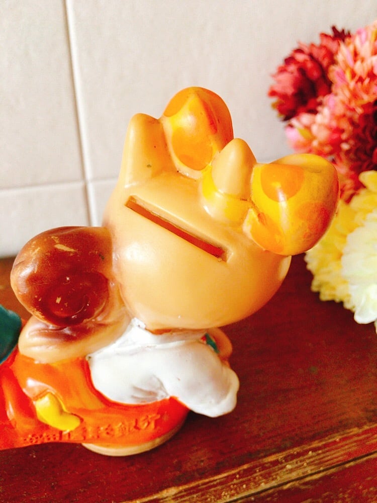 昭和レトロ 安田信託銀行 こりすのぽっこちゃん 貯金箱 | レトロ雑貨