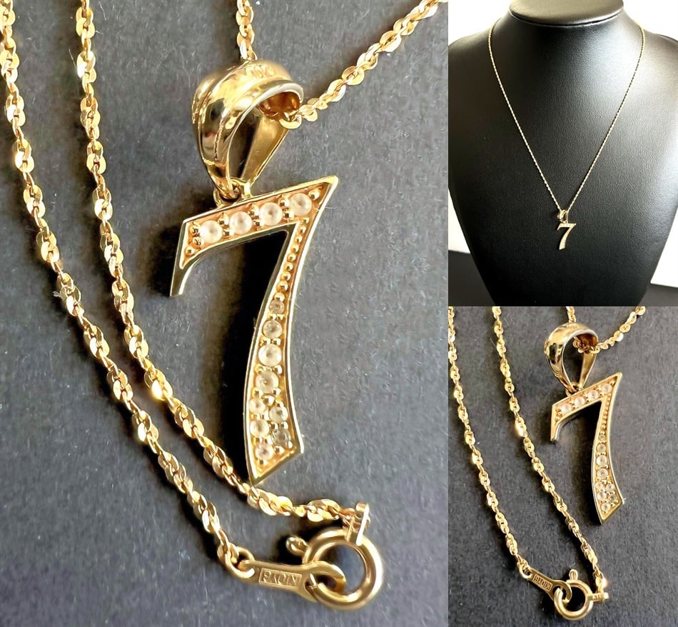 AVALANCHE アバランチ 10K イエローゴールド ナンバーネックレス 7