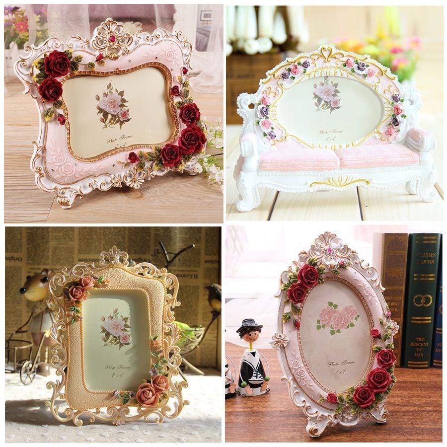 ヴィンテージフォトフレーム ヨーロピアン お洒落 ヴィクトリア 彫刻