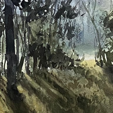 10月の早朝＜F6原画＞ | COLOR FACTORY 絵のショップ