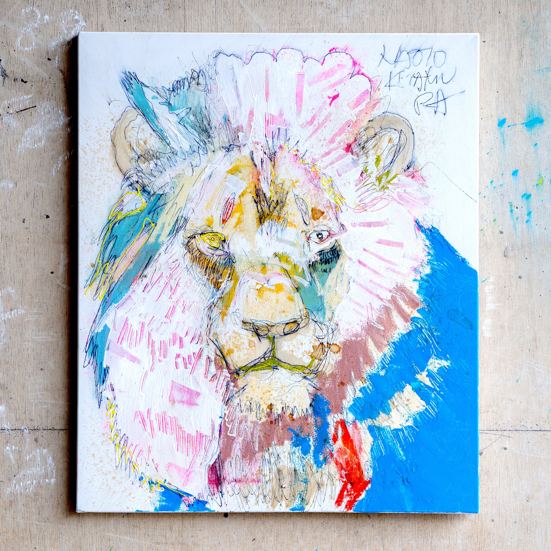 原画 F8 「26880 それ、お父さんは知ってるの？ ライオン 」 | NAOTO