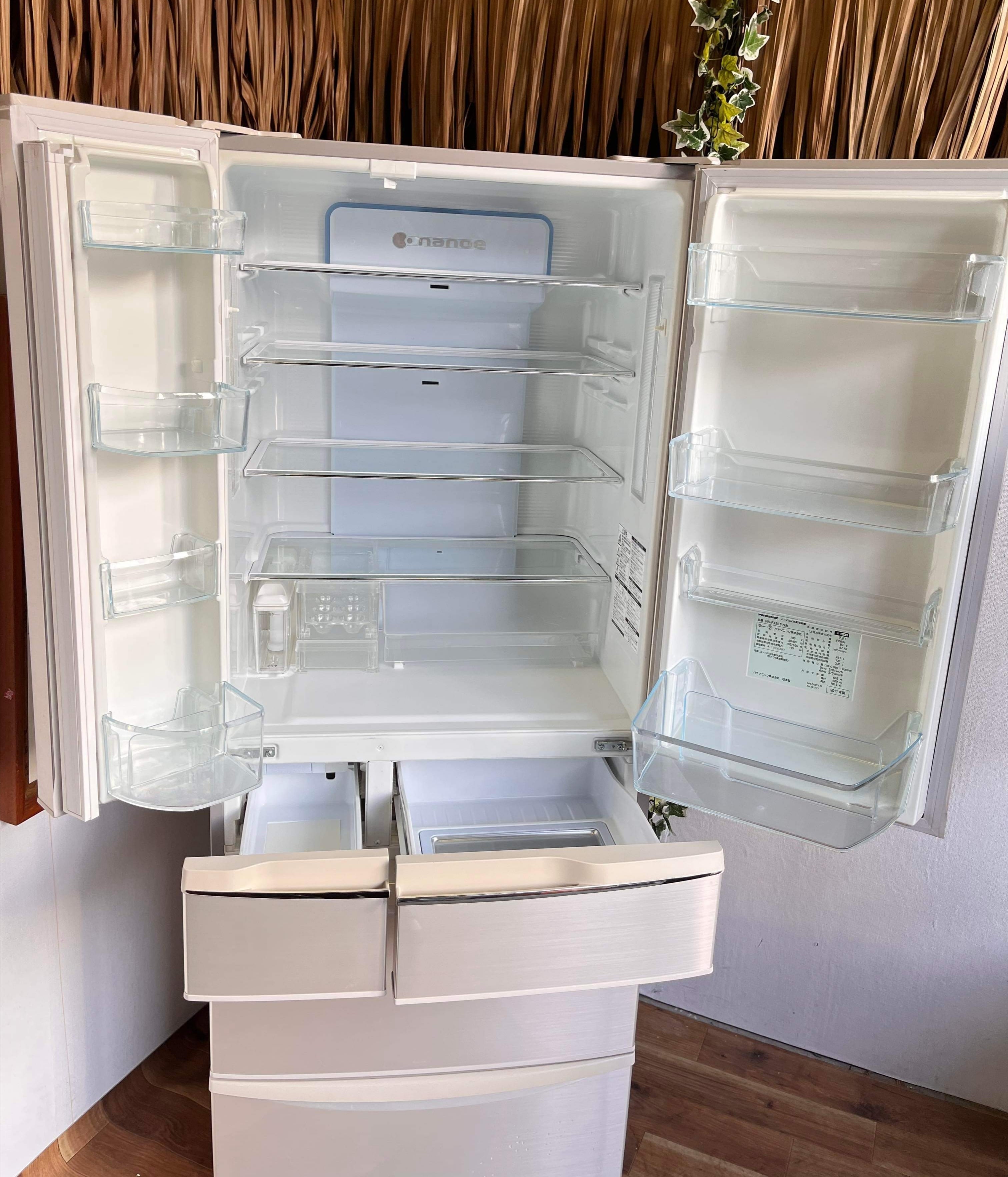 2011年製 Panasonic ノンフロン冷凍冷蔵庫 451L NR-F455T-N