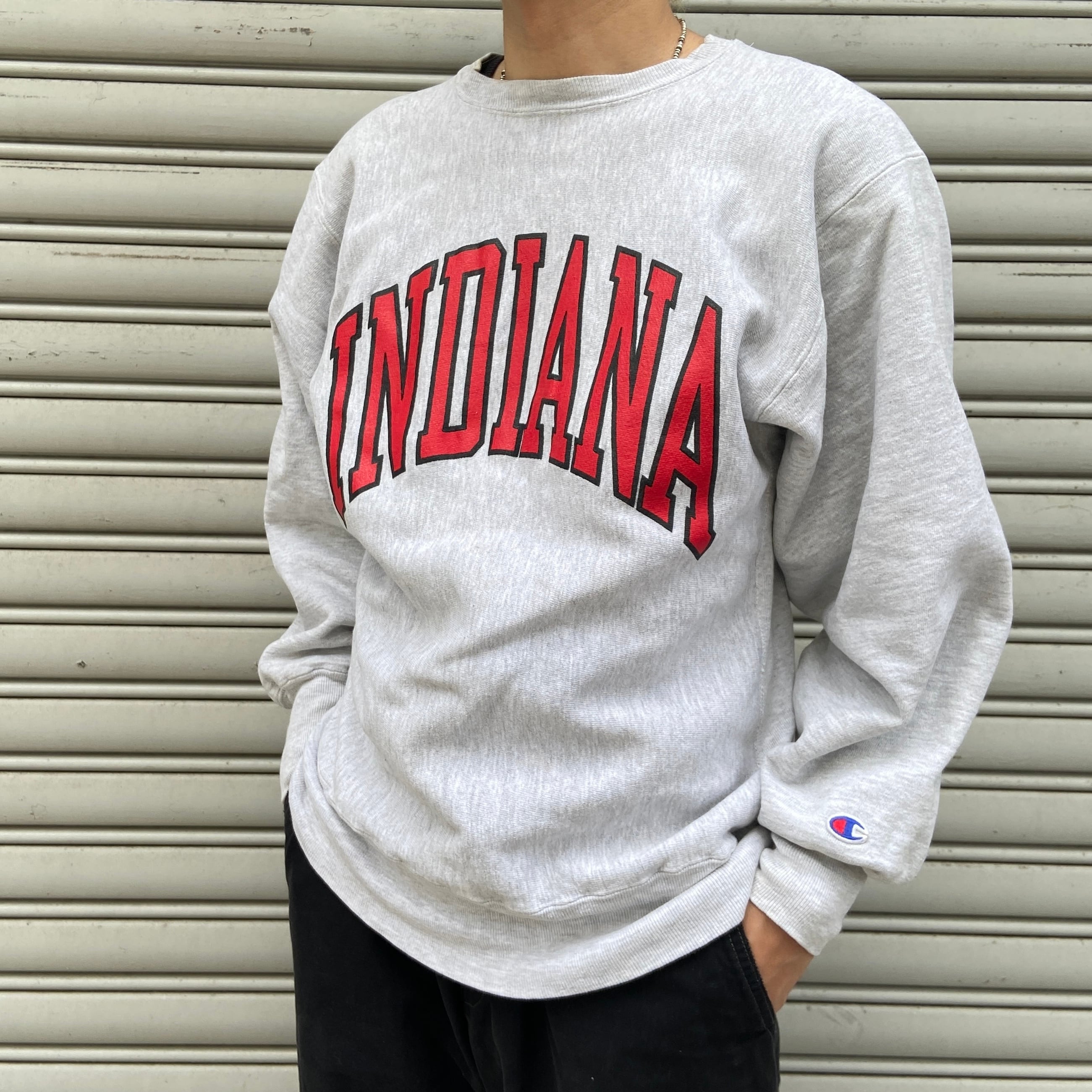 90s USA製 チャンピオン リバースウィーブスウェット カレッジ グレー