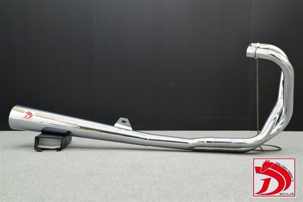 新作 ホーク2 DJクロス メガホン マフラー メッキ/CB250T 400T | DAJI