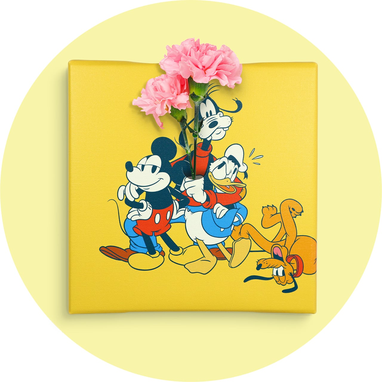 ディズニー アートパネル ミッキー ドナルド グーフィー プルート