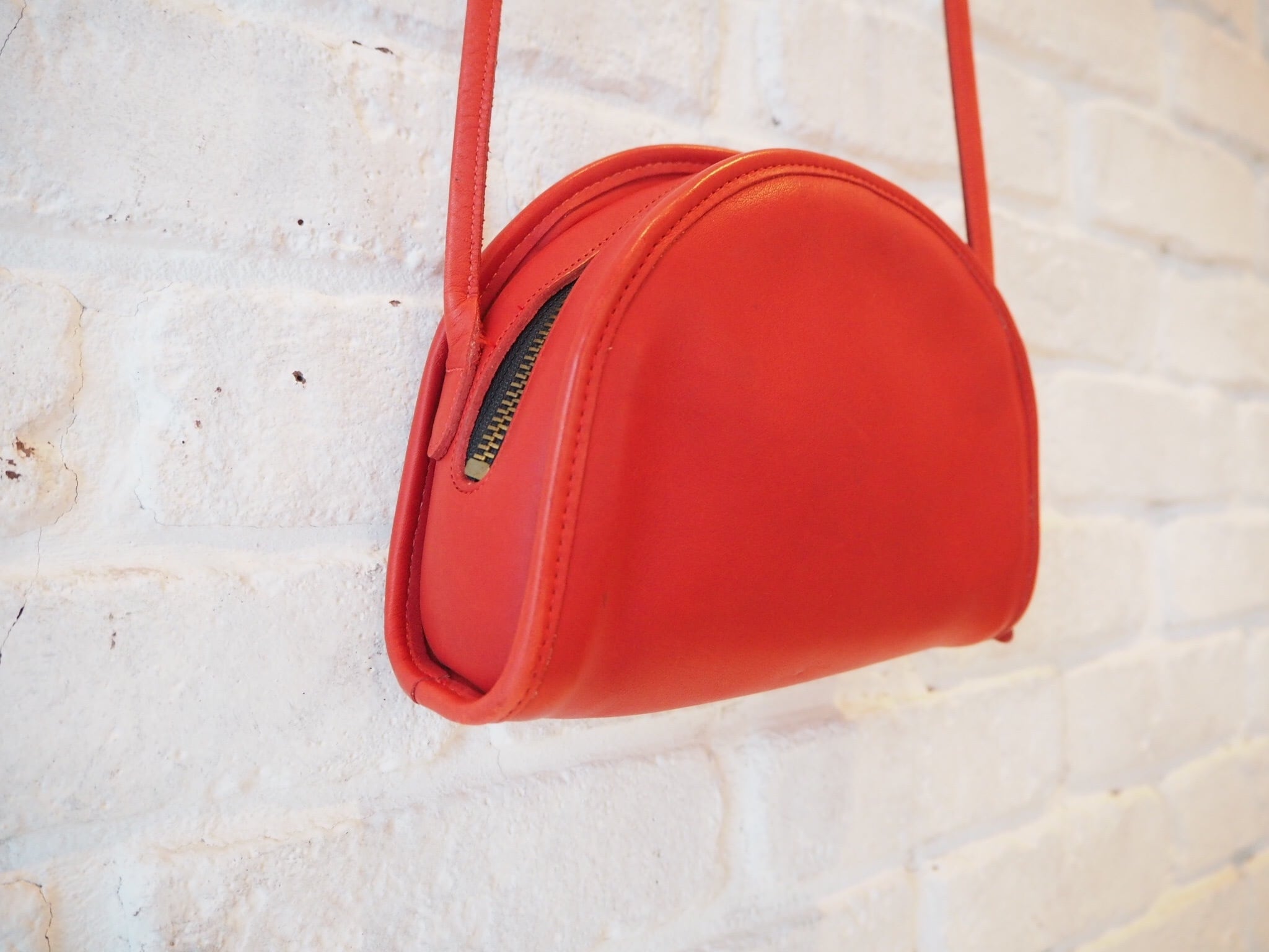 90s OLD COACH Half Moon Shoulder Bag /オールドコーチ ハーフムーン