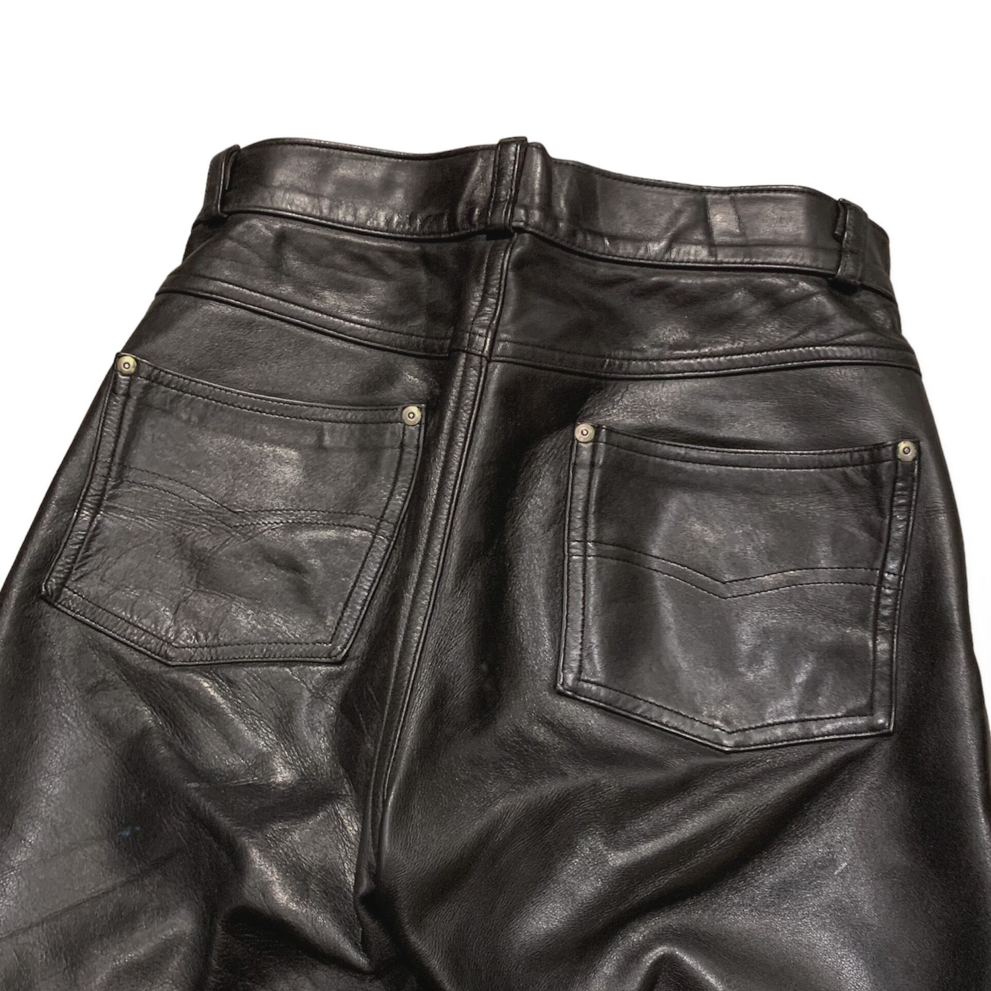 USA製 SCHOTT Leather Pants 実寸W30 / ショット レザーパンツ 革パン