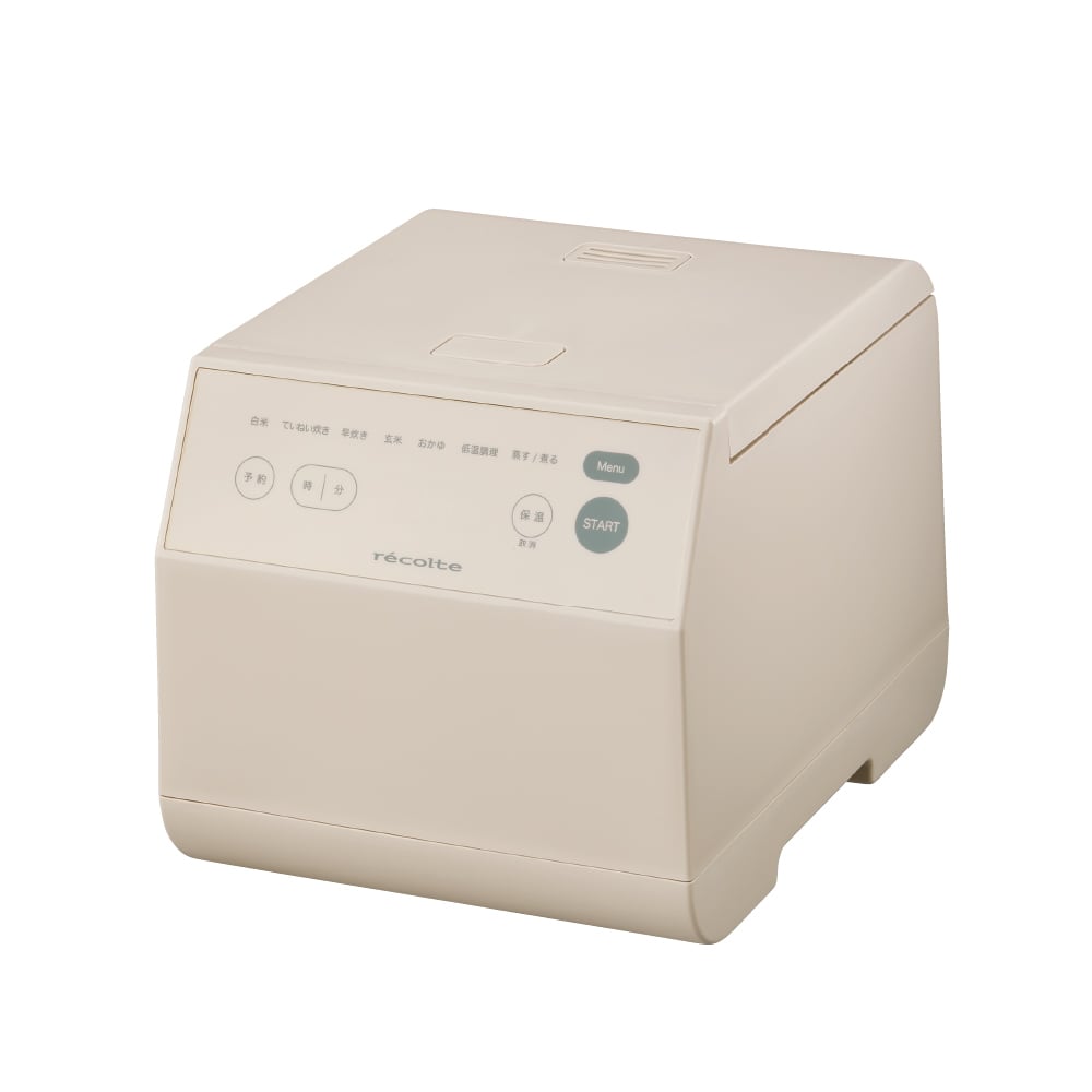 レコルト クッキングライスクッカー ／ クリームホワイト RCR-2(W