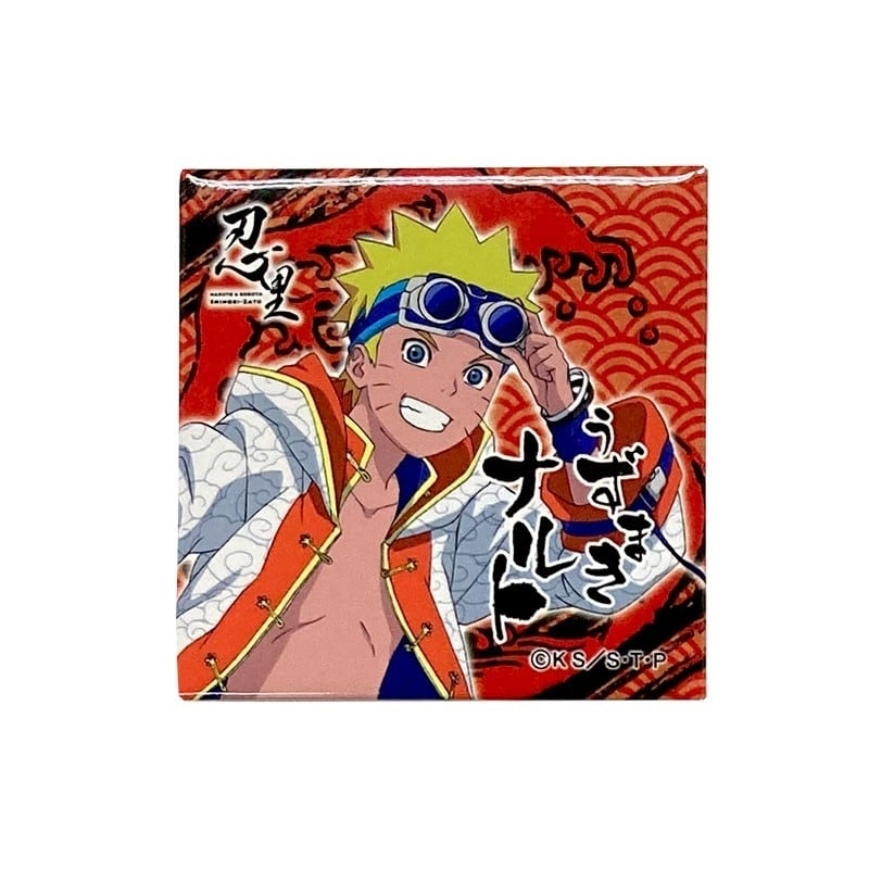 真夏の大水遁祭 スクエア缶バッジ 【NARUTO&BORUTO 忍里