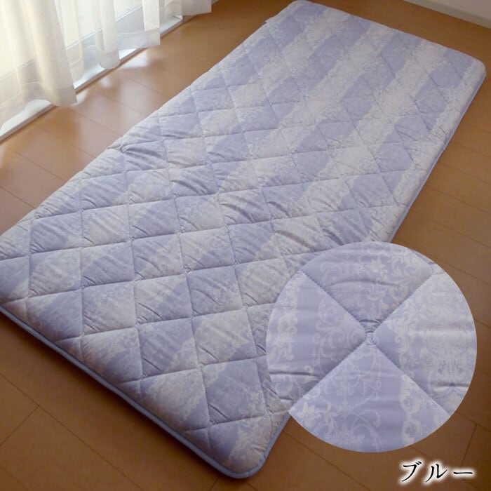 敷布団 シングル 敷き布団 日本製 羊毛混 100×210cm 3層固綿 敷き