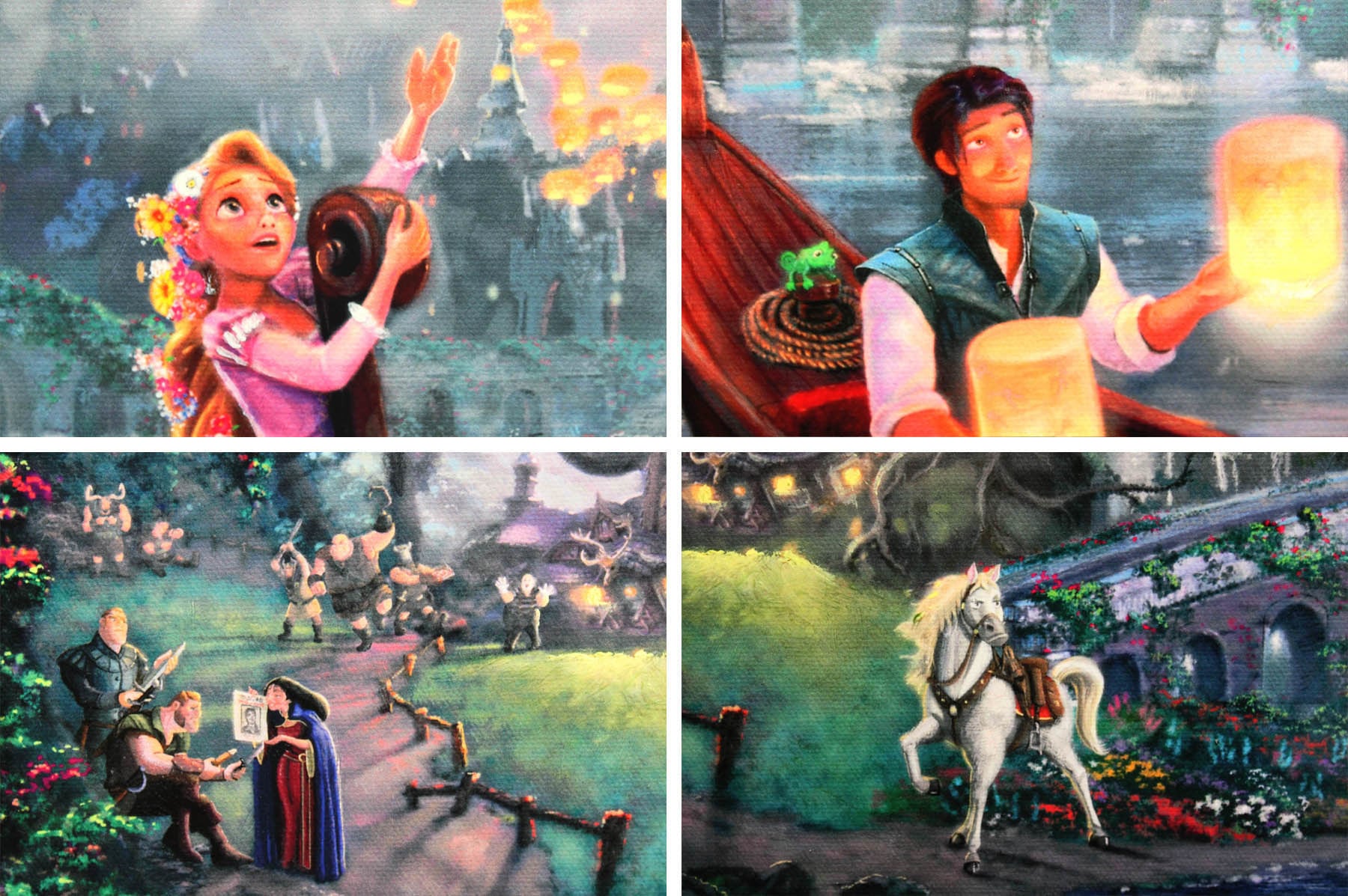 トーマス キンケード「塔の上のラプンツェル」作品証明書 展示用フック