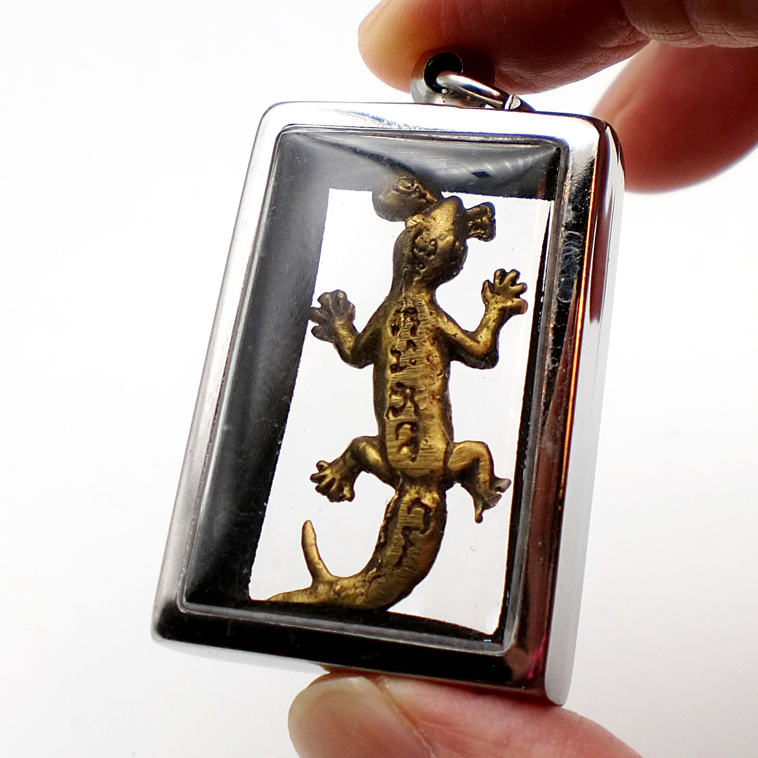 タイ お守り Jing Jok ジン・ジョック 聖なるトカゲ 魔除け 金運