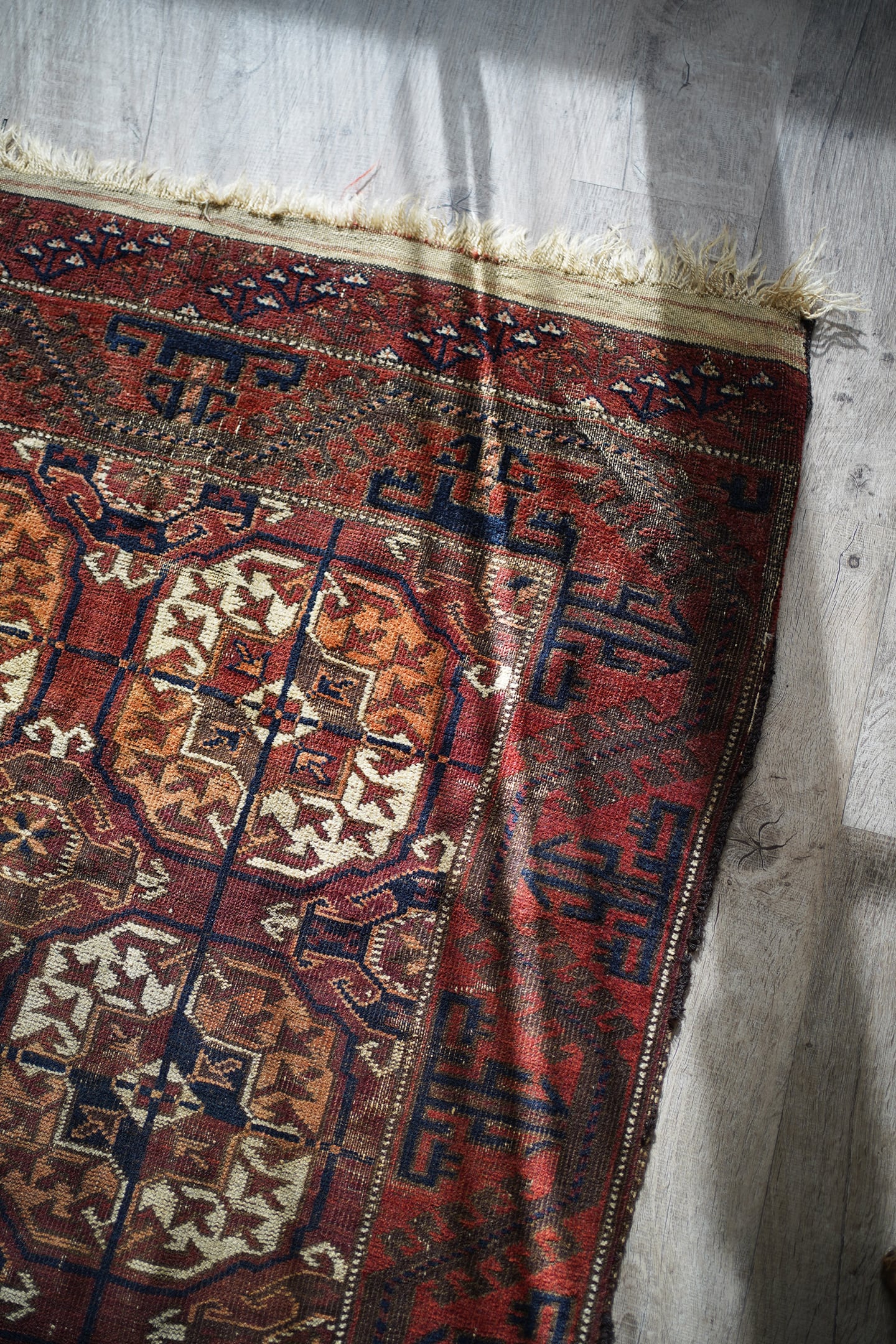 168】Antique Afghan Baluch rug 1900's | ヴィンテージラグ専門店