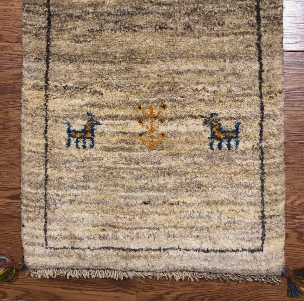 ペルシャギャッベ( ギャベ )ラグ ベッドサイド 廊下 ランナー No.GK