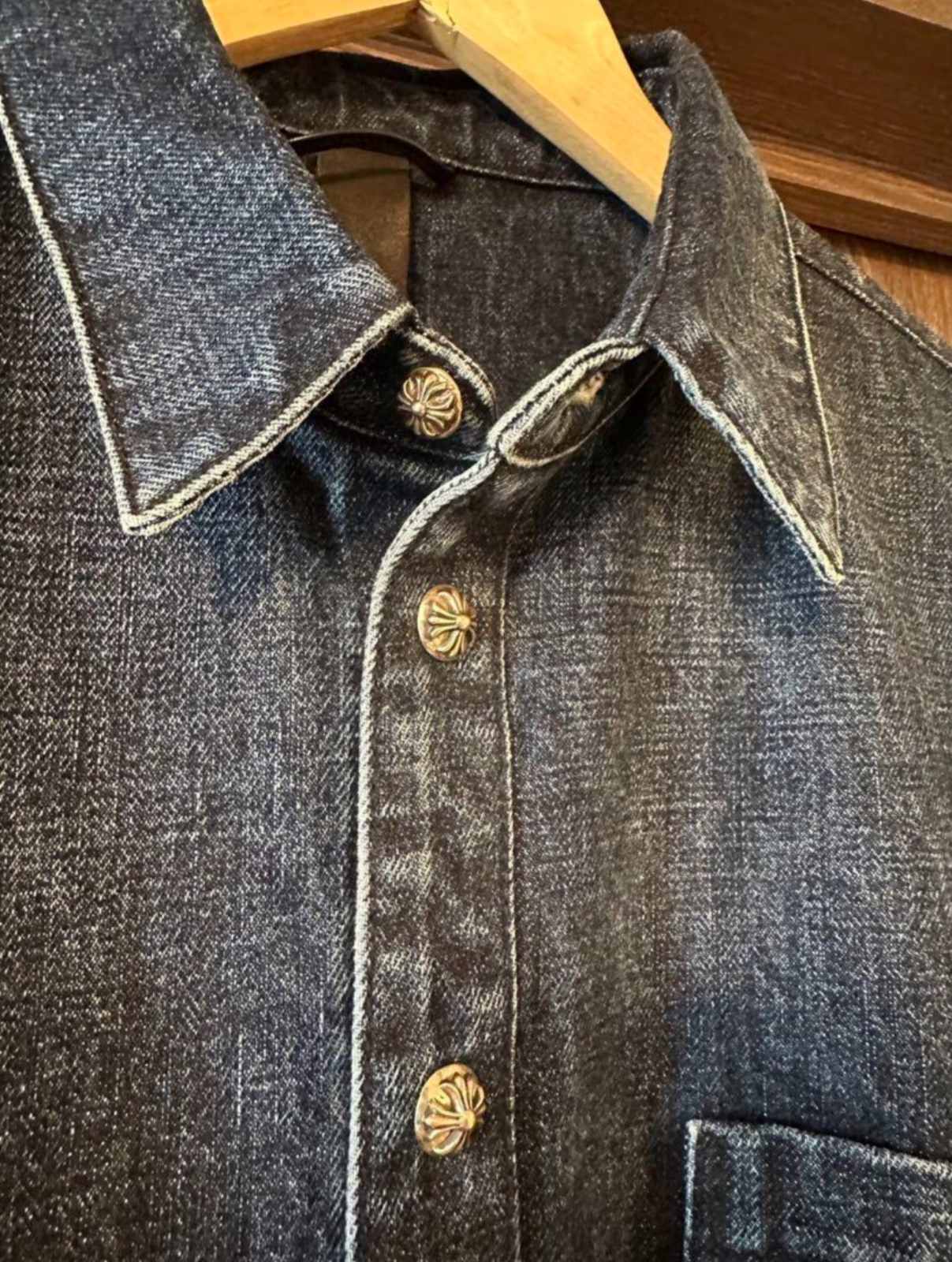 CHROME HEARTS クロムハーツ デニムシャツ JVP | chromehearts