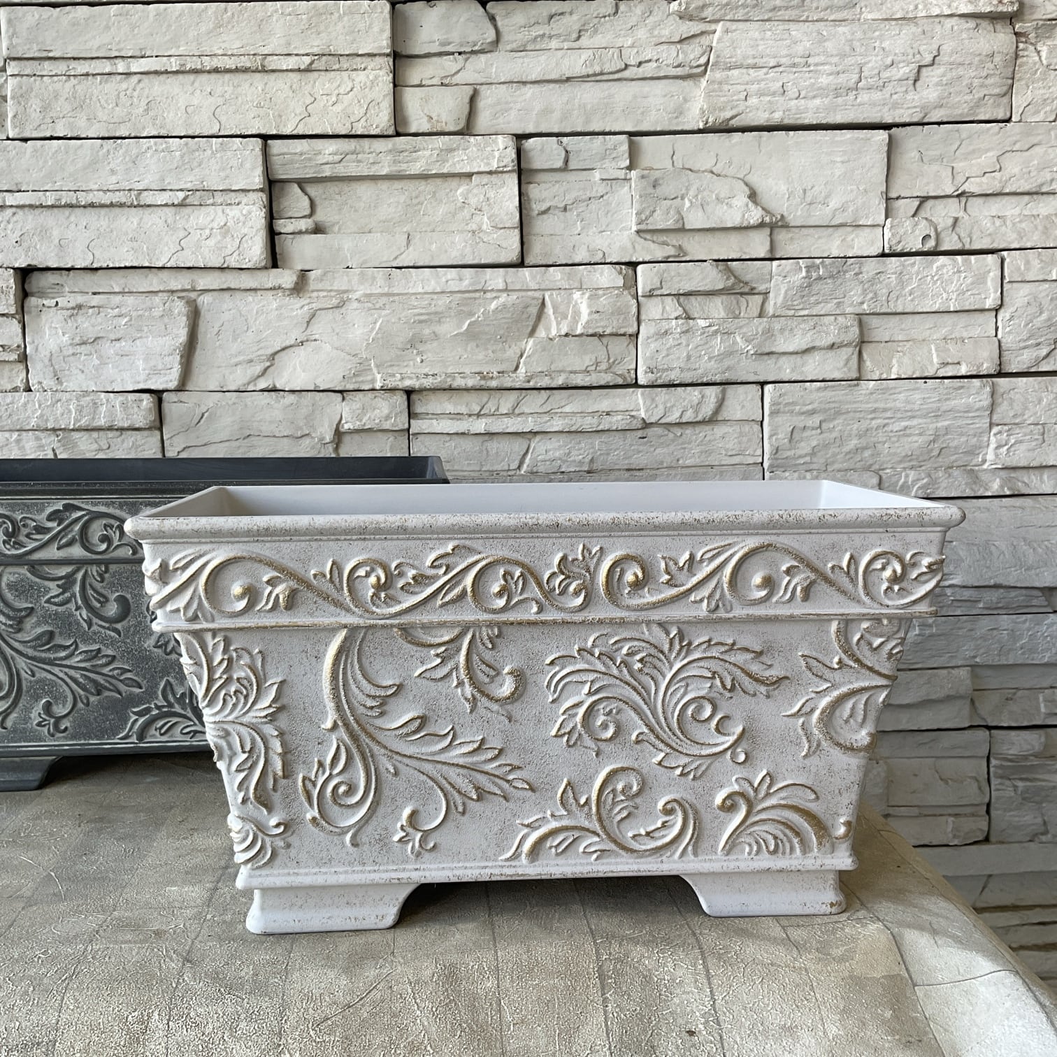 軽量プランター】ボールドアラベスクプランター S | 橋本種苗園