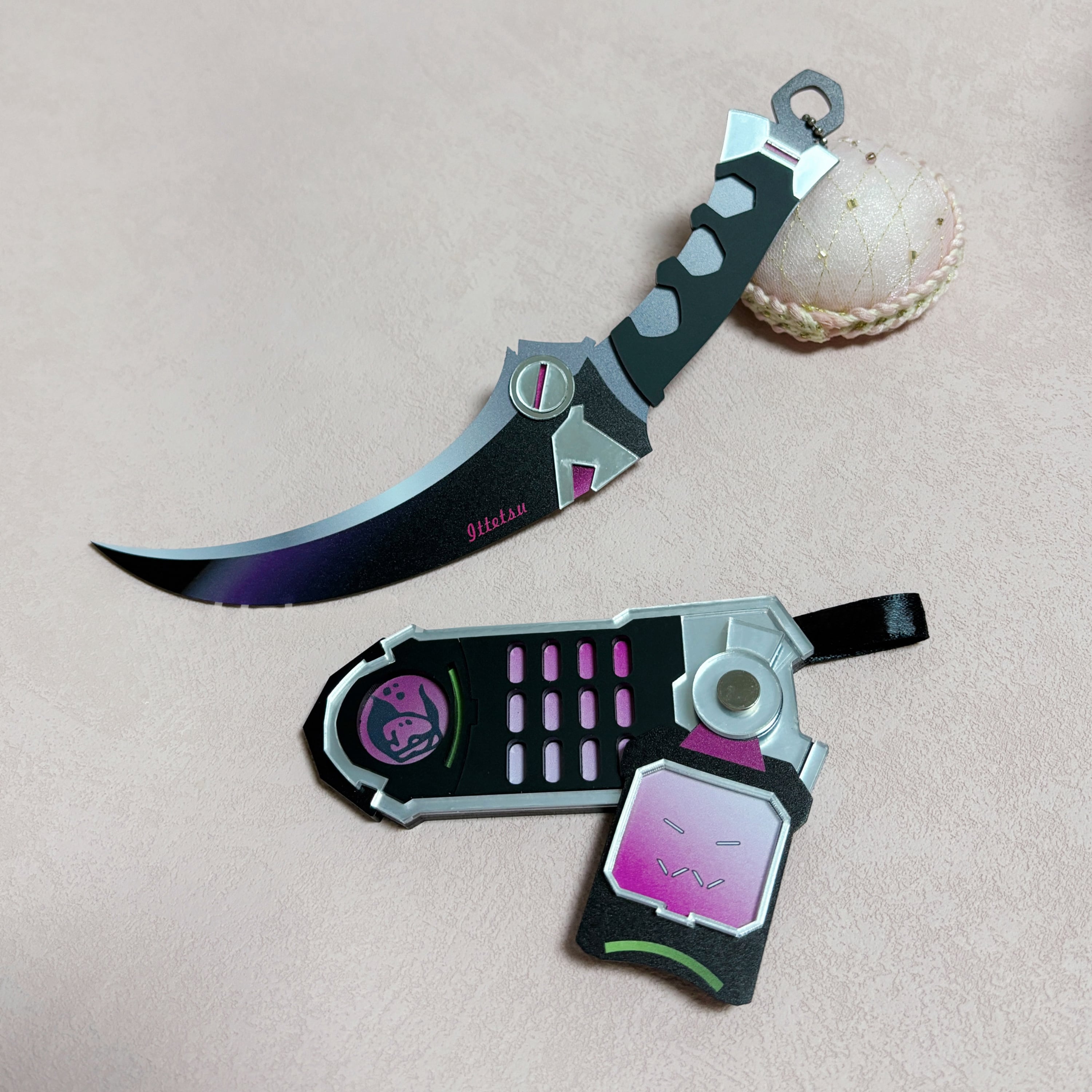 コスプレアイテム にじさんじ VTuber 風 佐伯イッテツ デバイス+ナイフ