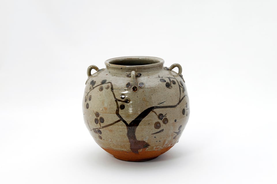 鉄絵柿文 耳壺（絵唐津） | にっこう生活館 ONLINE SHOP / 手造りの器