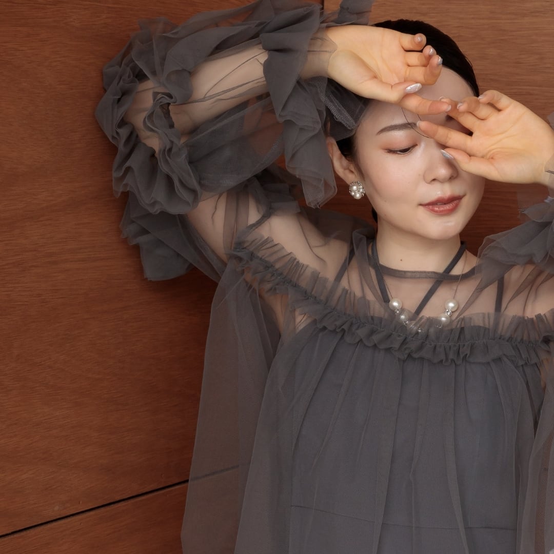 2383-50113 デコラティブチュールトップス | a.r.azalearose