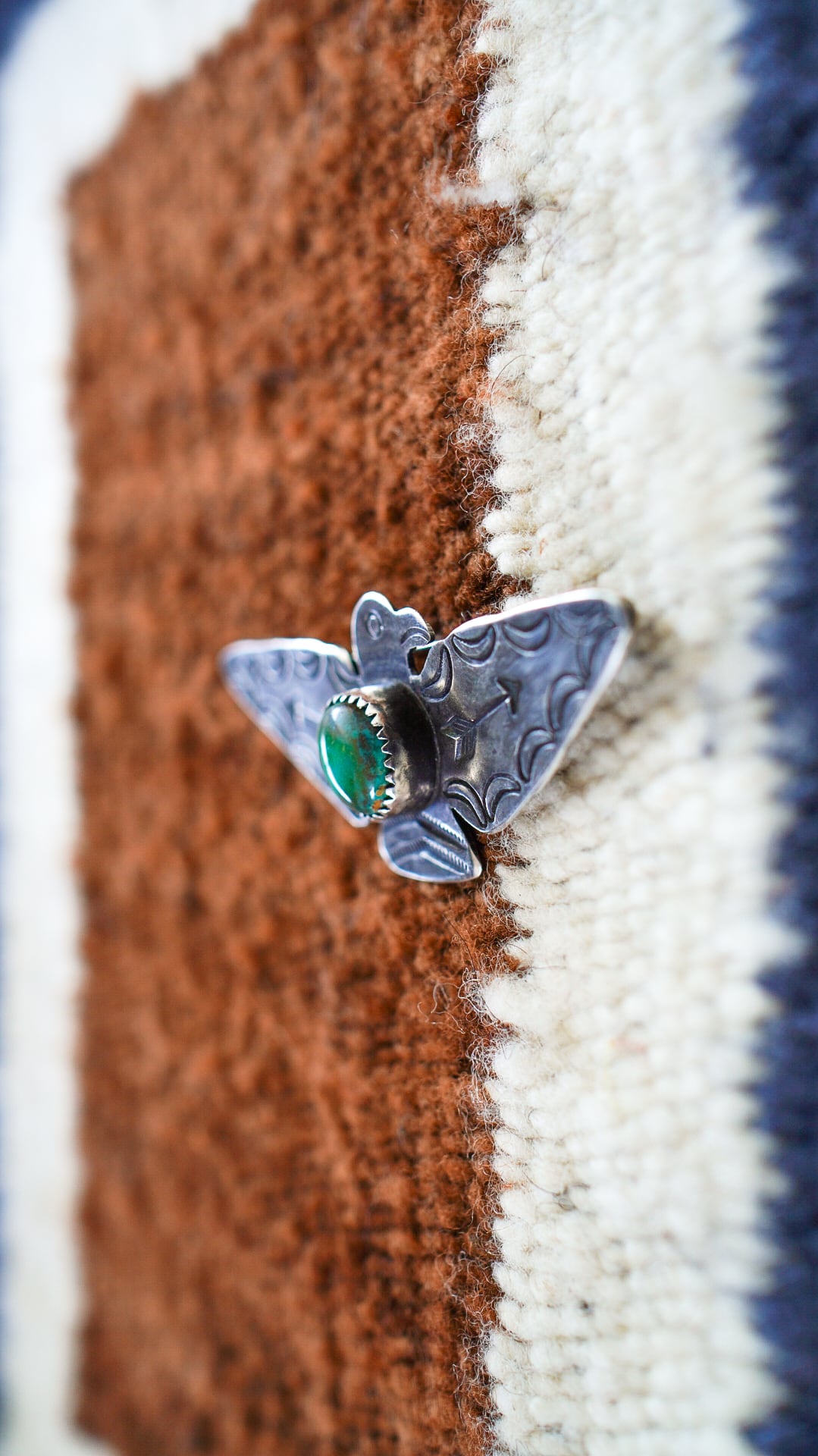 1940-1950s】ナバホ ターコイズ & サンダーバード & アロー ピン