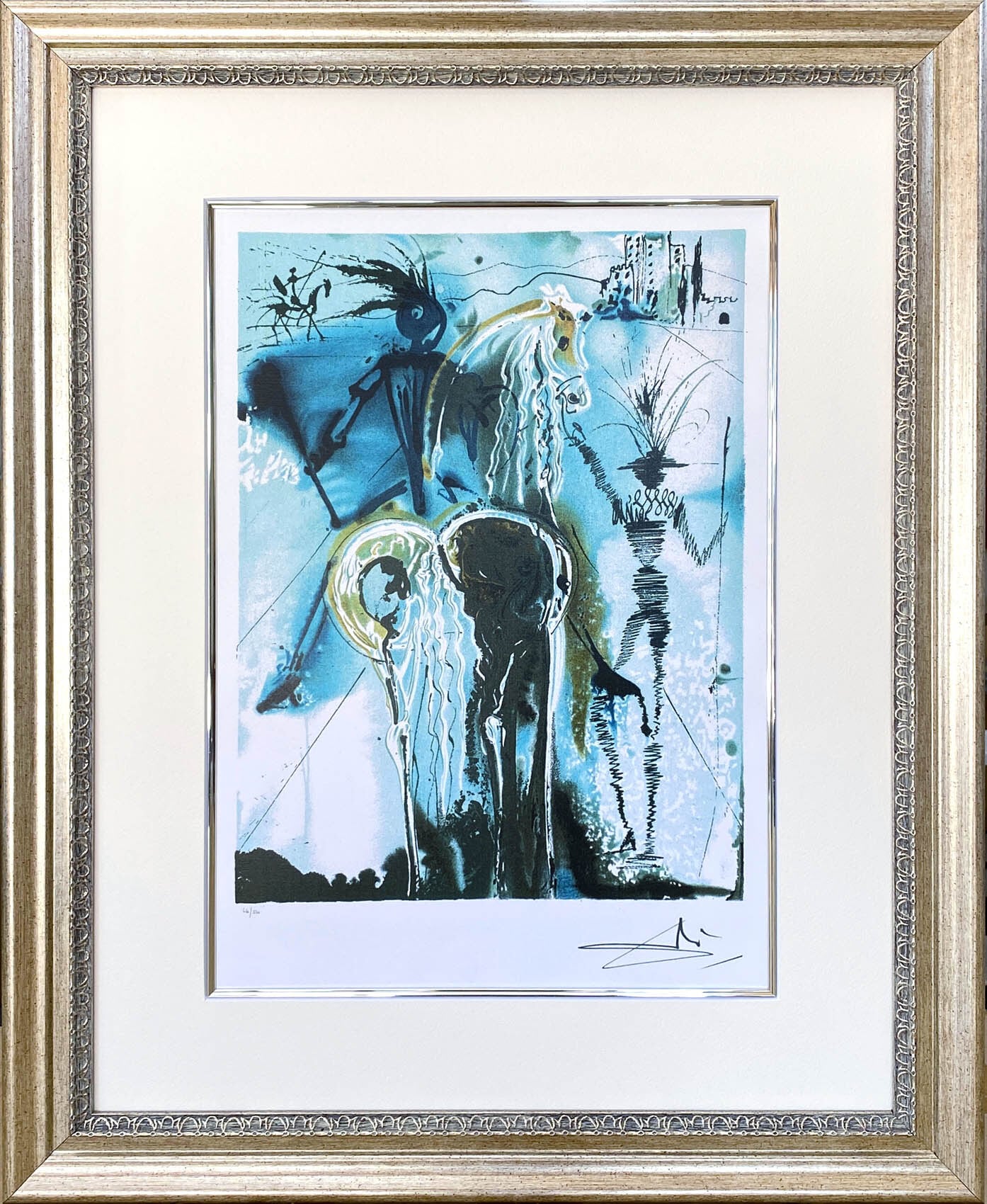 サルバドール ダリ「ドン キホーテ」額縁4色選択可能 作品証明書 展示