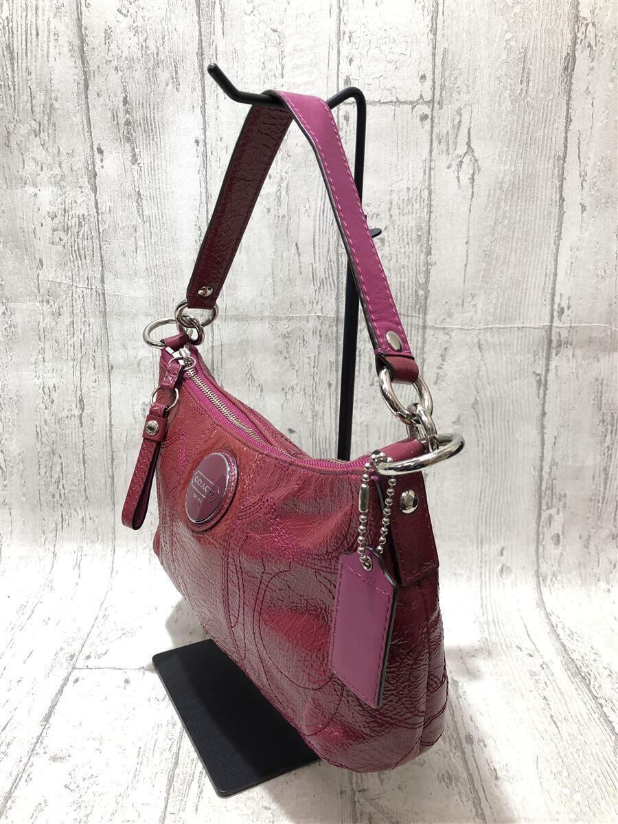 COACH(コーチ)エナメルショルダーバッグ/レッド | T-SELECT