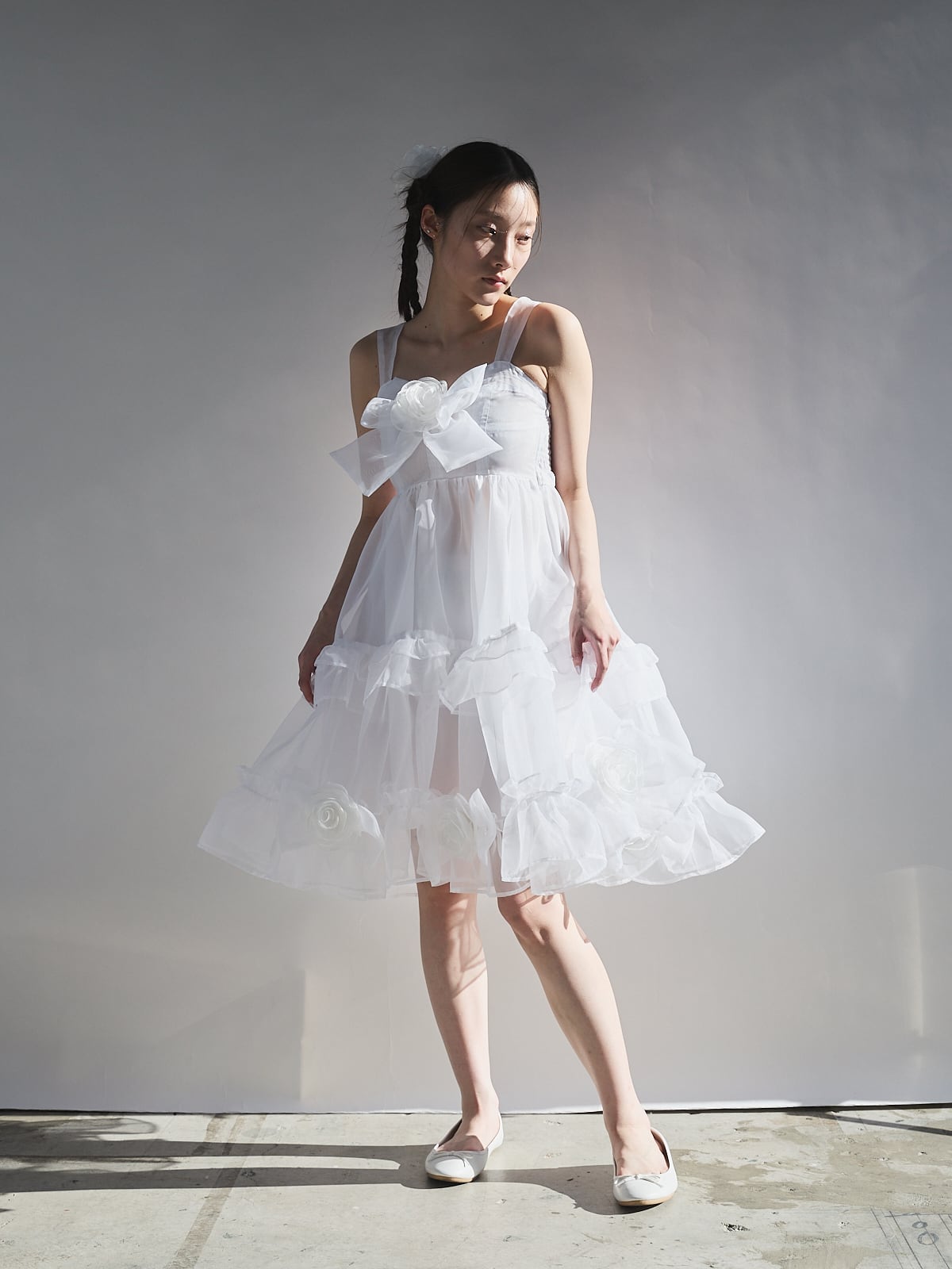 pain】オーガンジーローズリボンワンピース | lilLilly official webstore