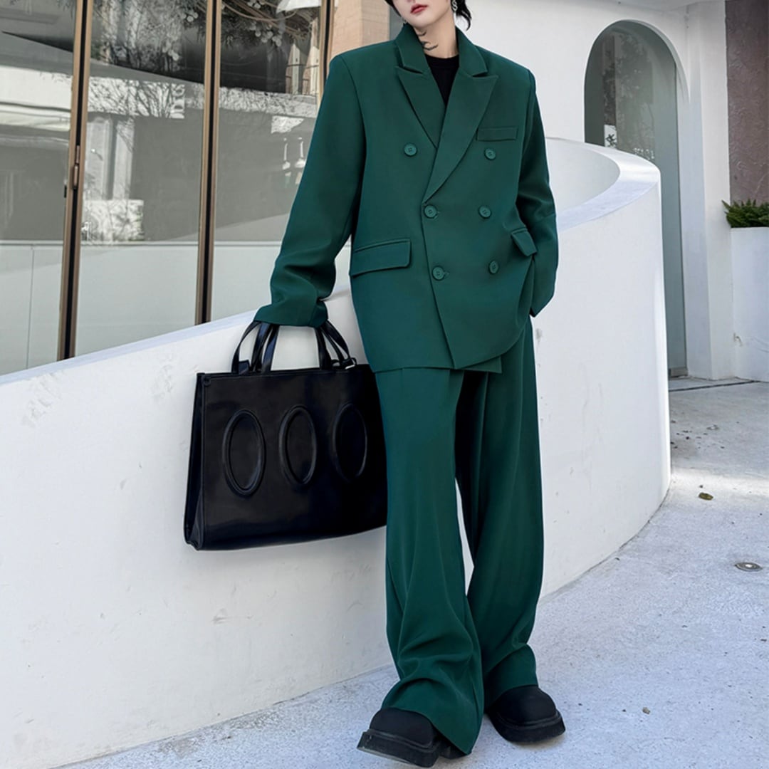 ルーズシルエット ダブルブレストスーツ セットアップ D10729 | Pay ID