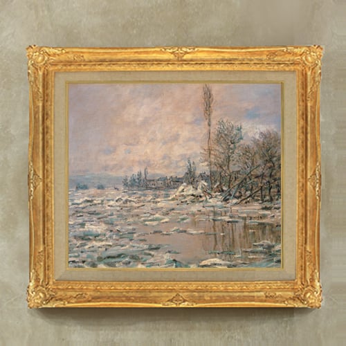 流氷】アクリル画 F10 風景画 流氷】アクリル画 F10 風景画