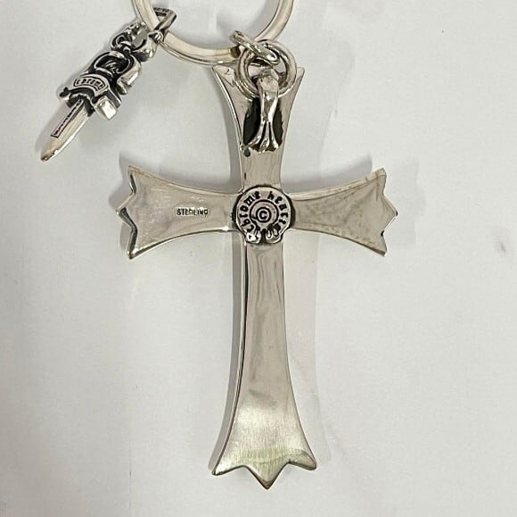 CHROME HEARTS クロムハーツ キーリング ラージクロス&ダガー シルバー