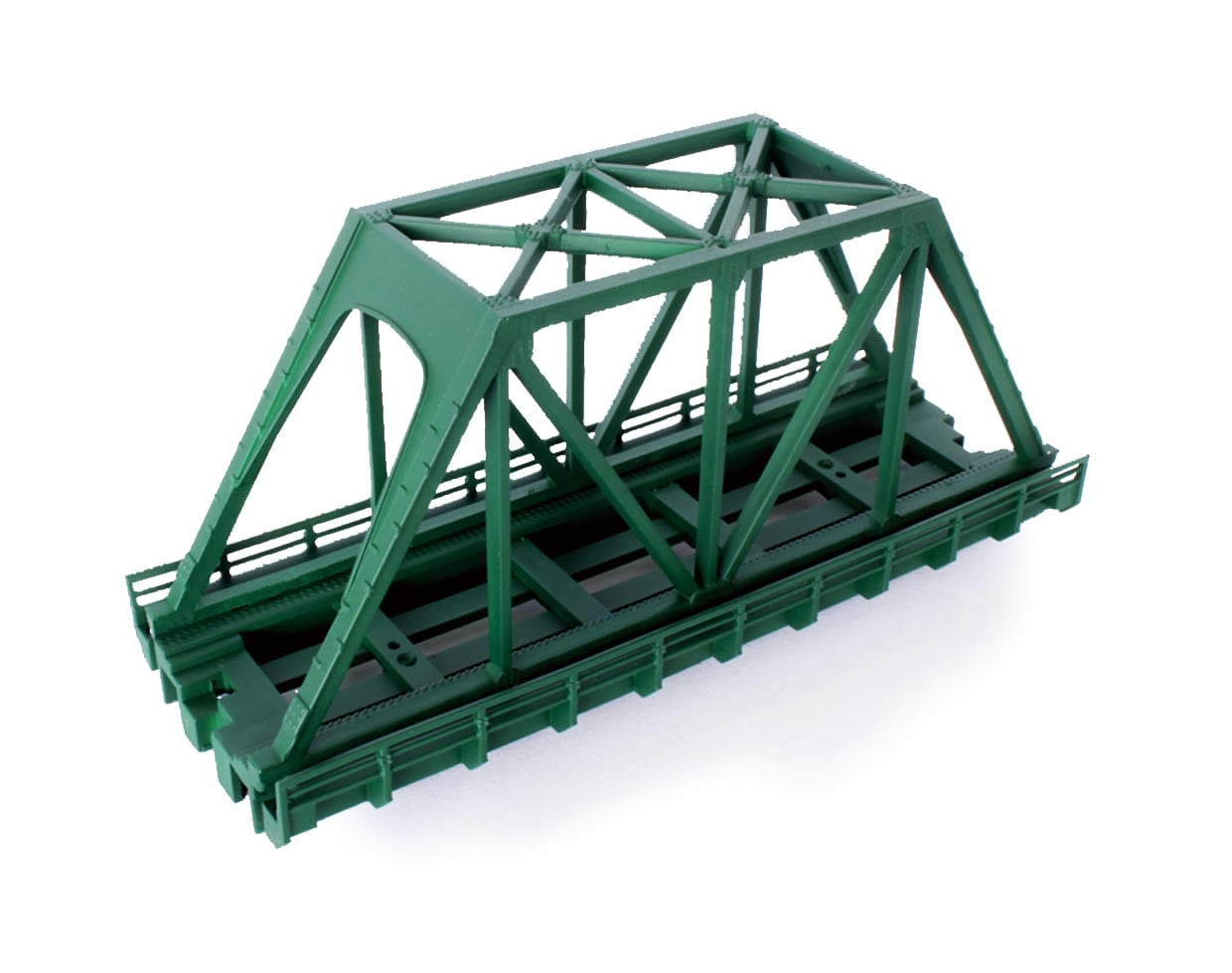 R089 単線トラス鉄橋(短) 緑 (Iron Bridge Single (Short) Green 110mm