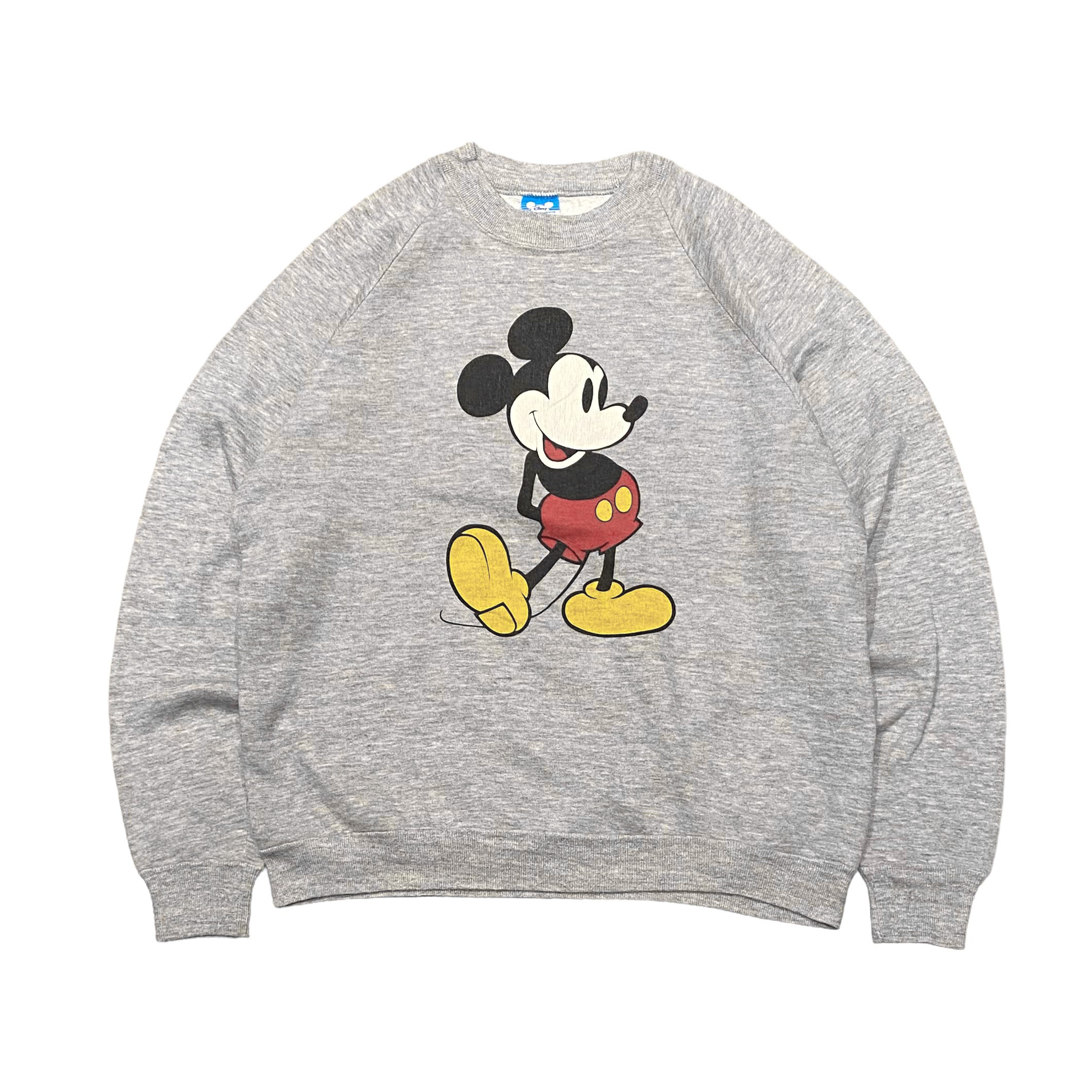 80-90's USA製 Disney Mickey Mouse Raglan Sweat XL / ディズニー