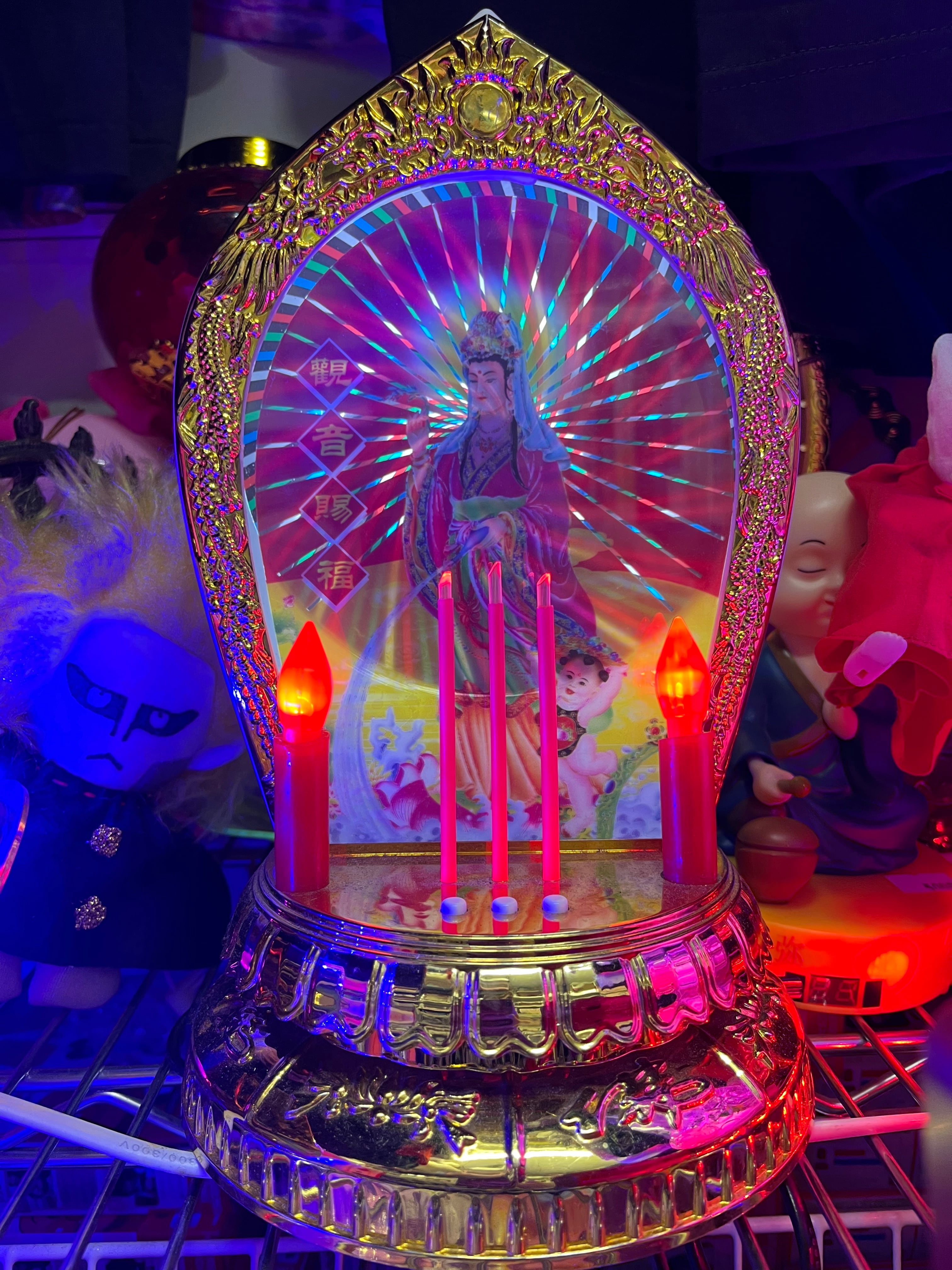 ブッダマシーン LED蝋燭 108曲 高さ28cm最大級 念仏機 Buddha machine