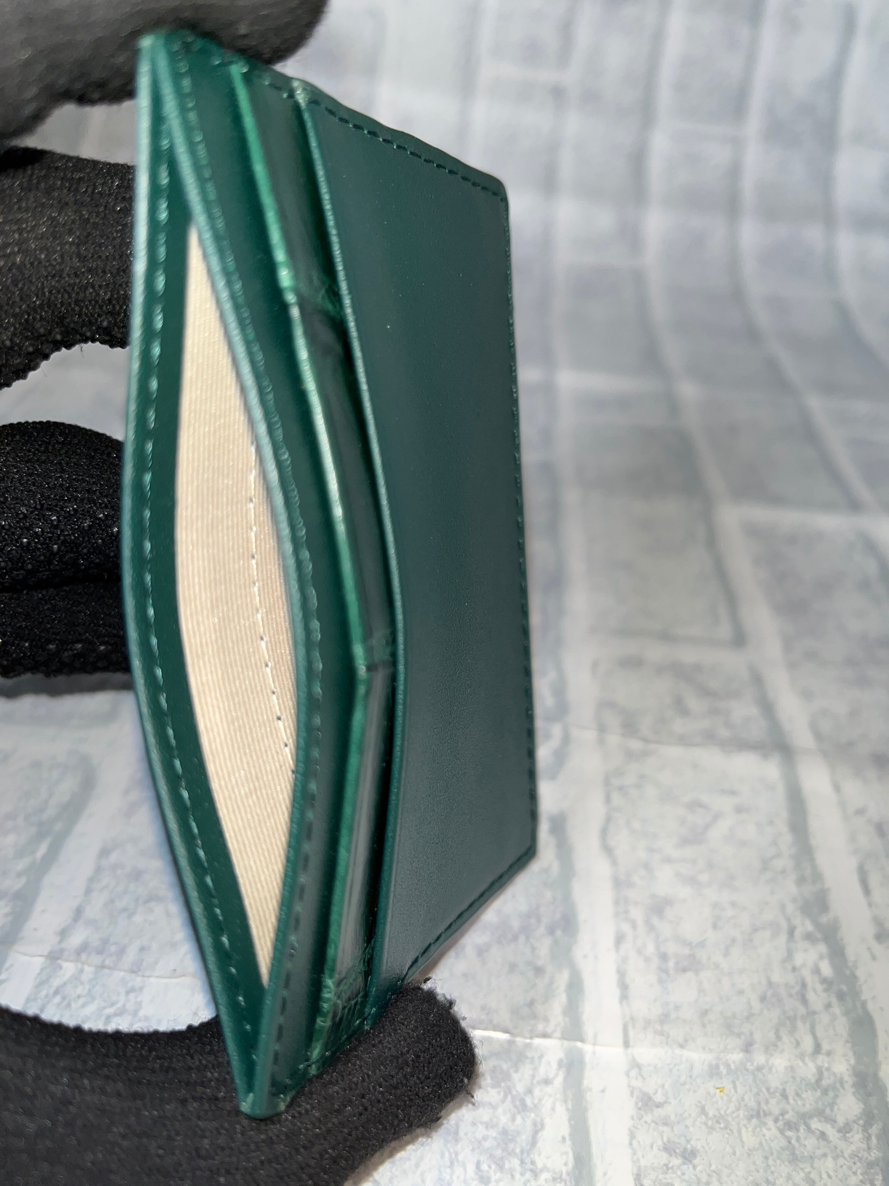 GUODI クロコダイル本革 マット仕上げ ベロ金具付き長財布 TK-10LW103