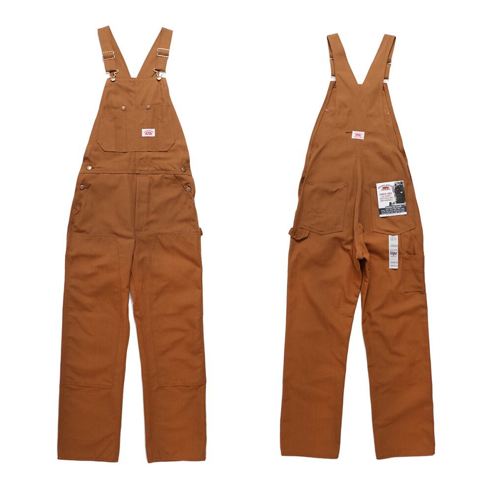ROUND HOUSE ラウンドハウス #83 #383 ダック オーバーオール ブラウン