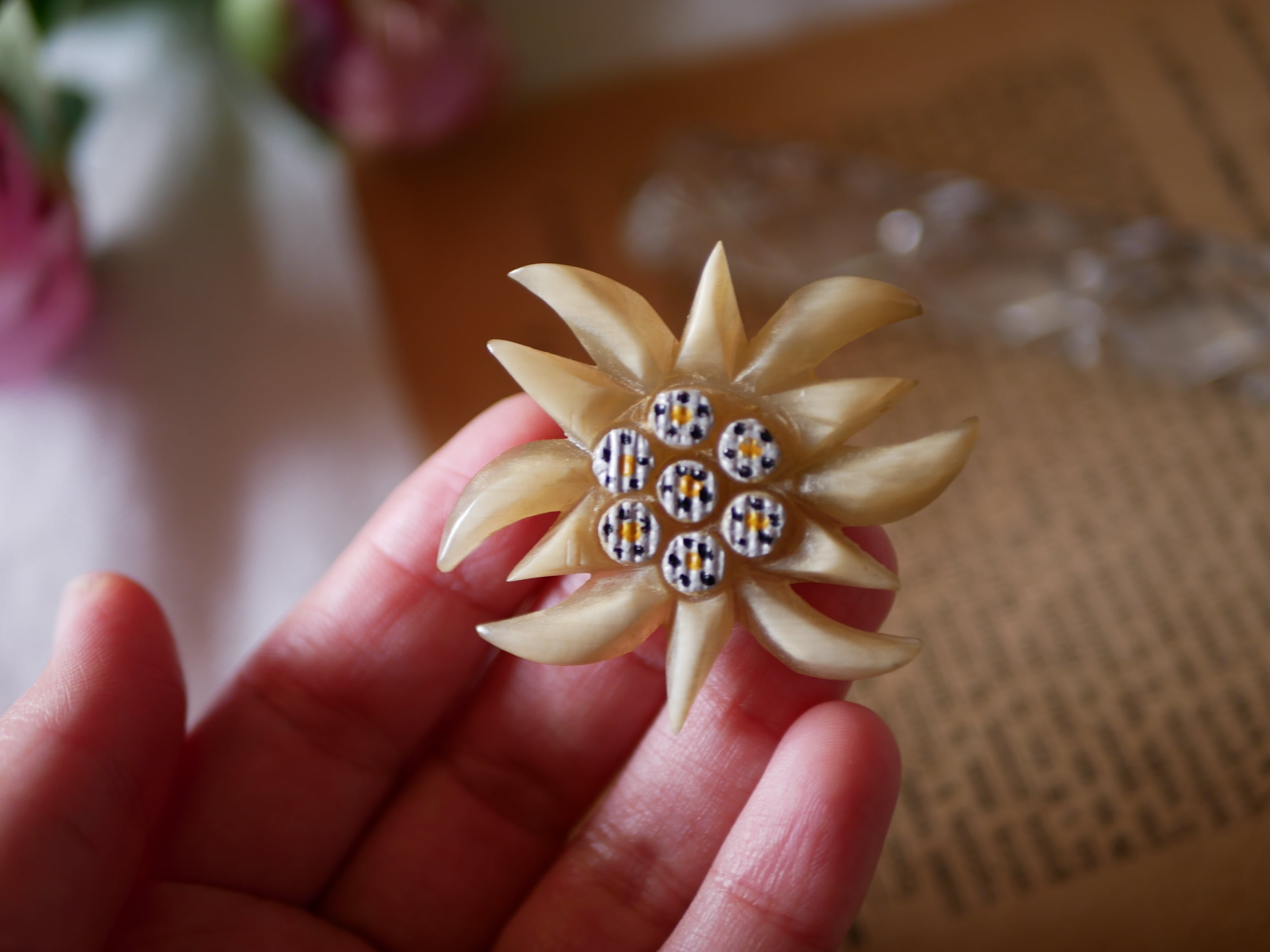 エーデルワイス ブローチ B フランスアンティーク | フランス