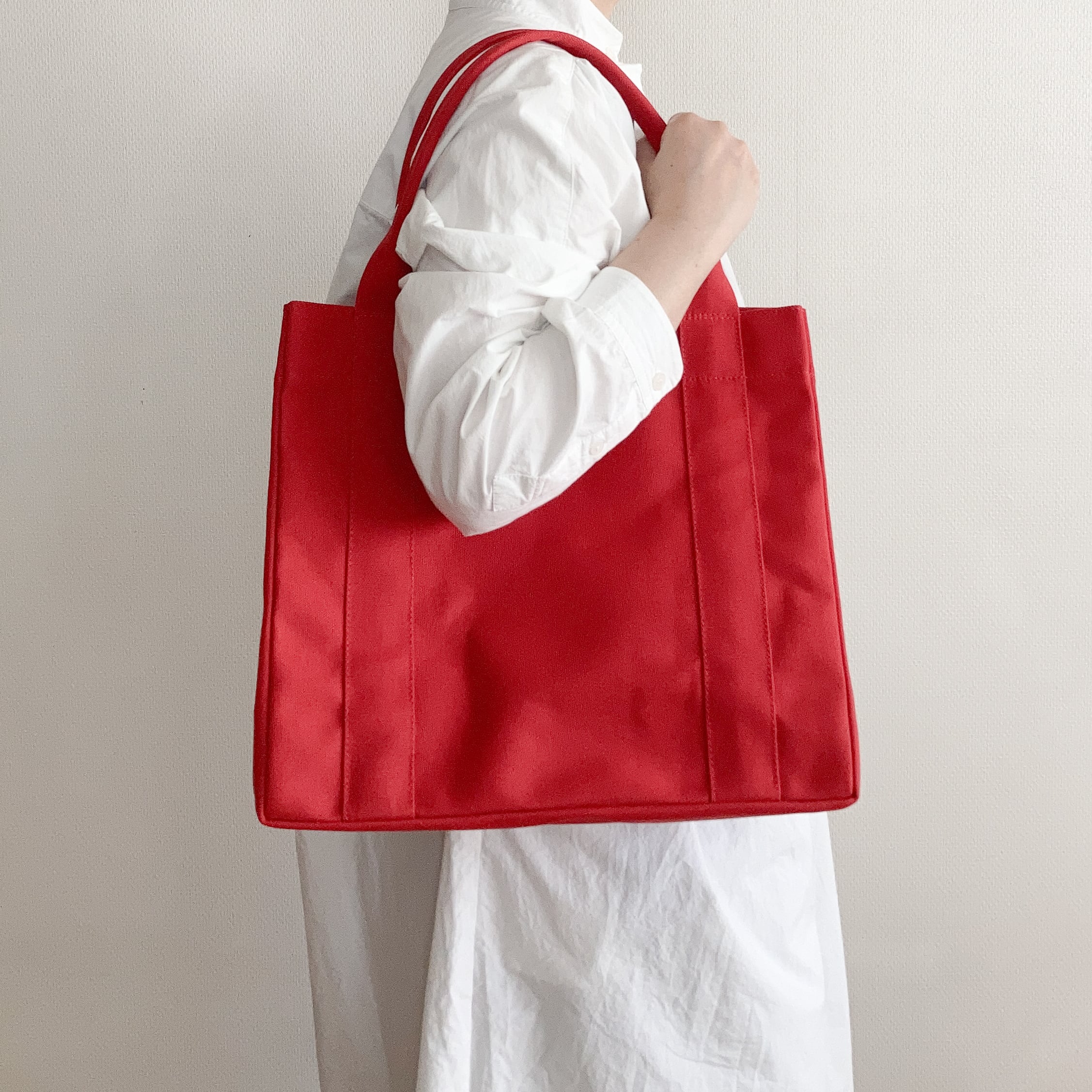 ねこあし]8号/11号×帆布×8番糸 トートバッグ×2 ねこあし]8号/11号×帆布